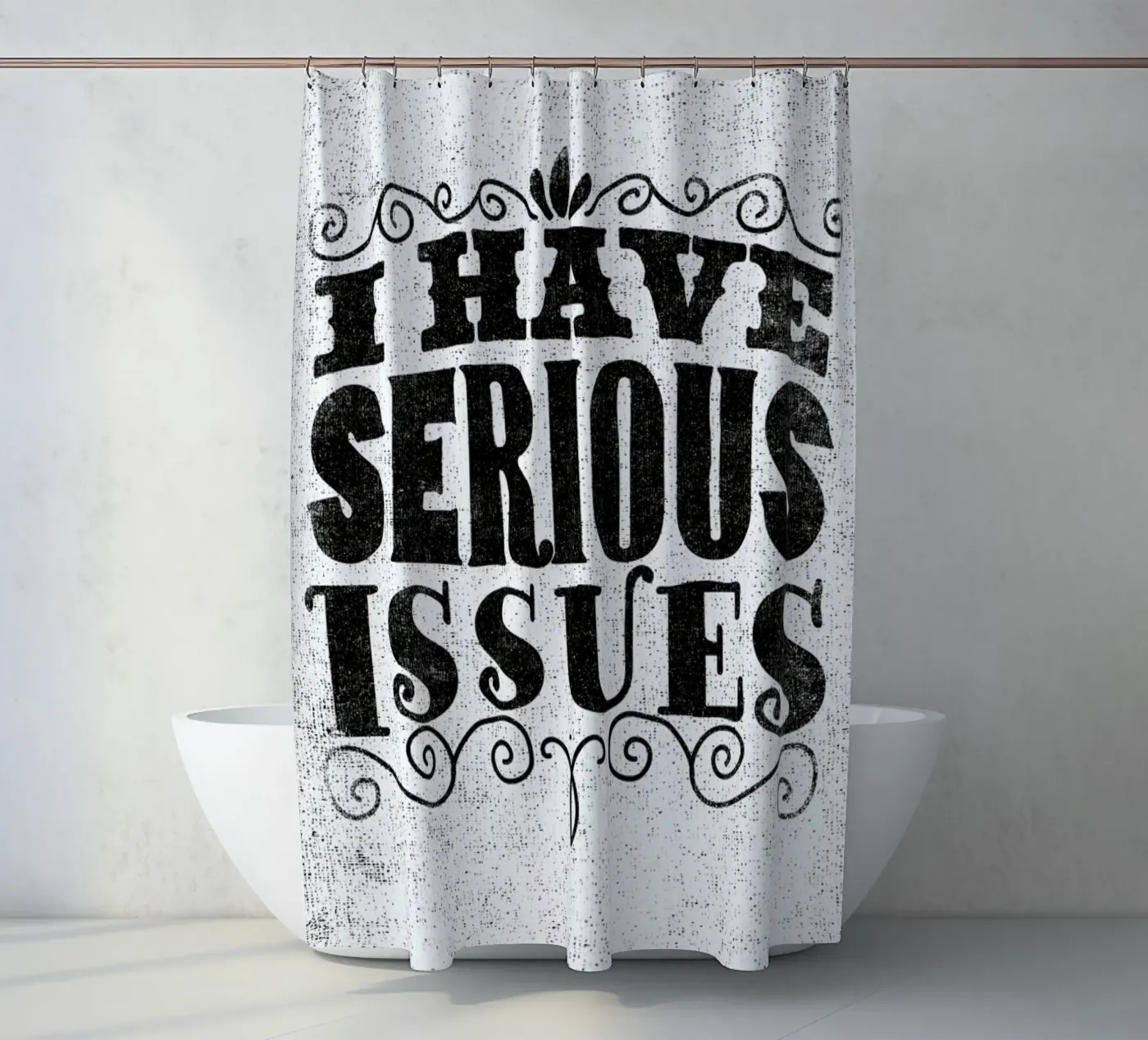serious issues Duschvorhang von Matthew Taylor Wilson