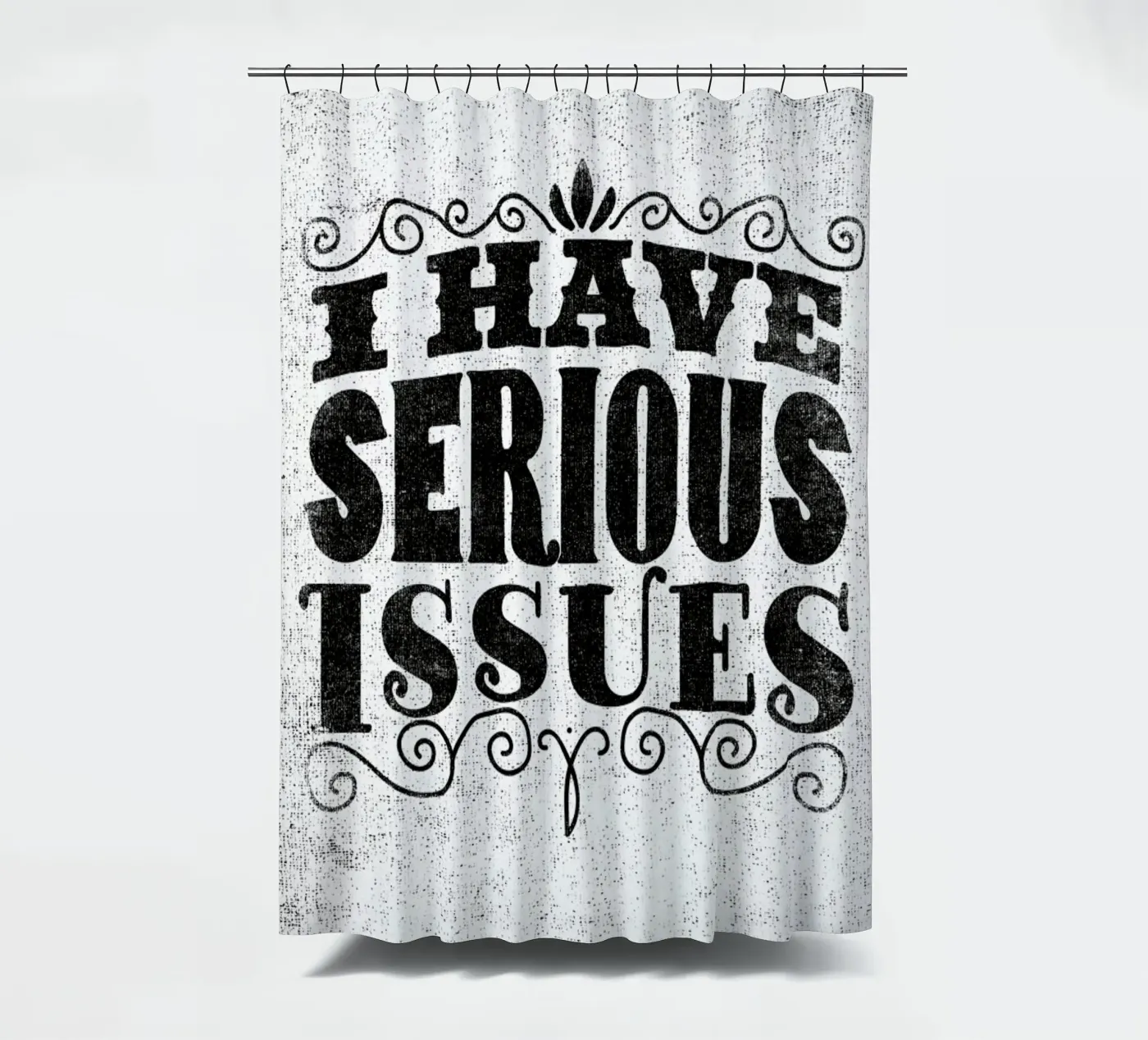 serious issues Duschvorhang von Matthew Taylor Wilson
