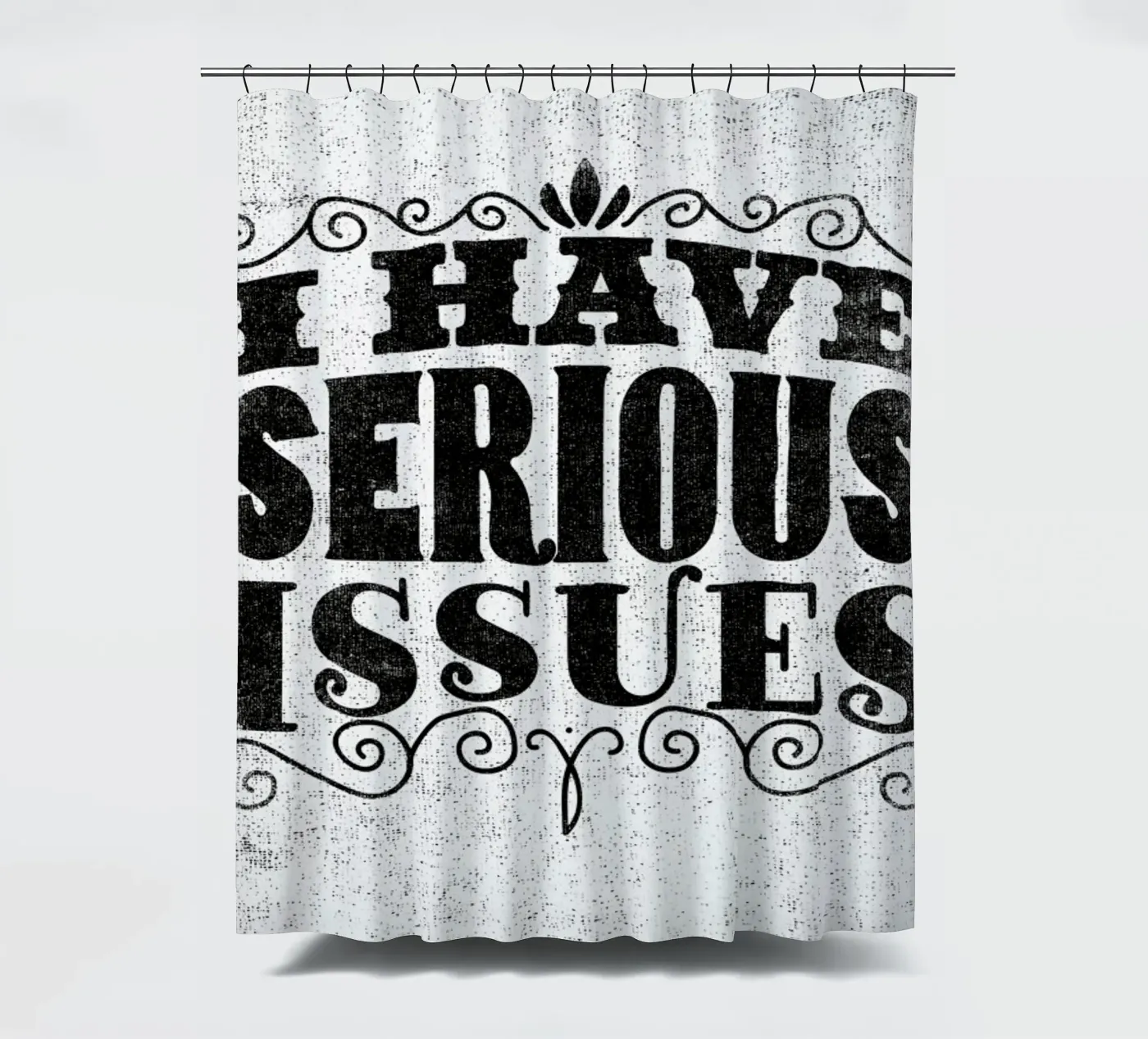serious issues Duschvorhang von Matthew Taylor Wilson
