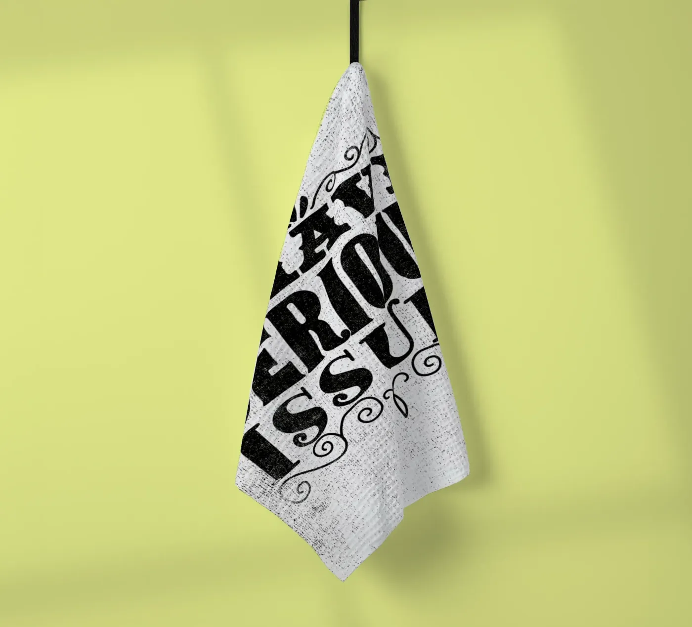 serious issues tea towel by Matthew Taylor Wilson