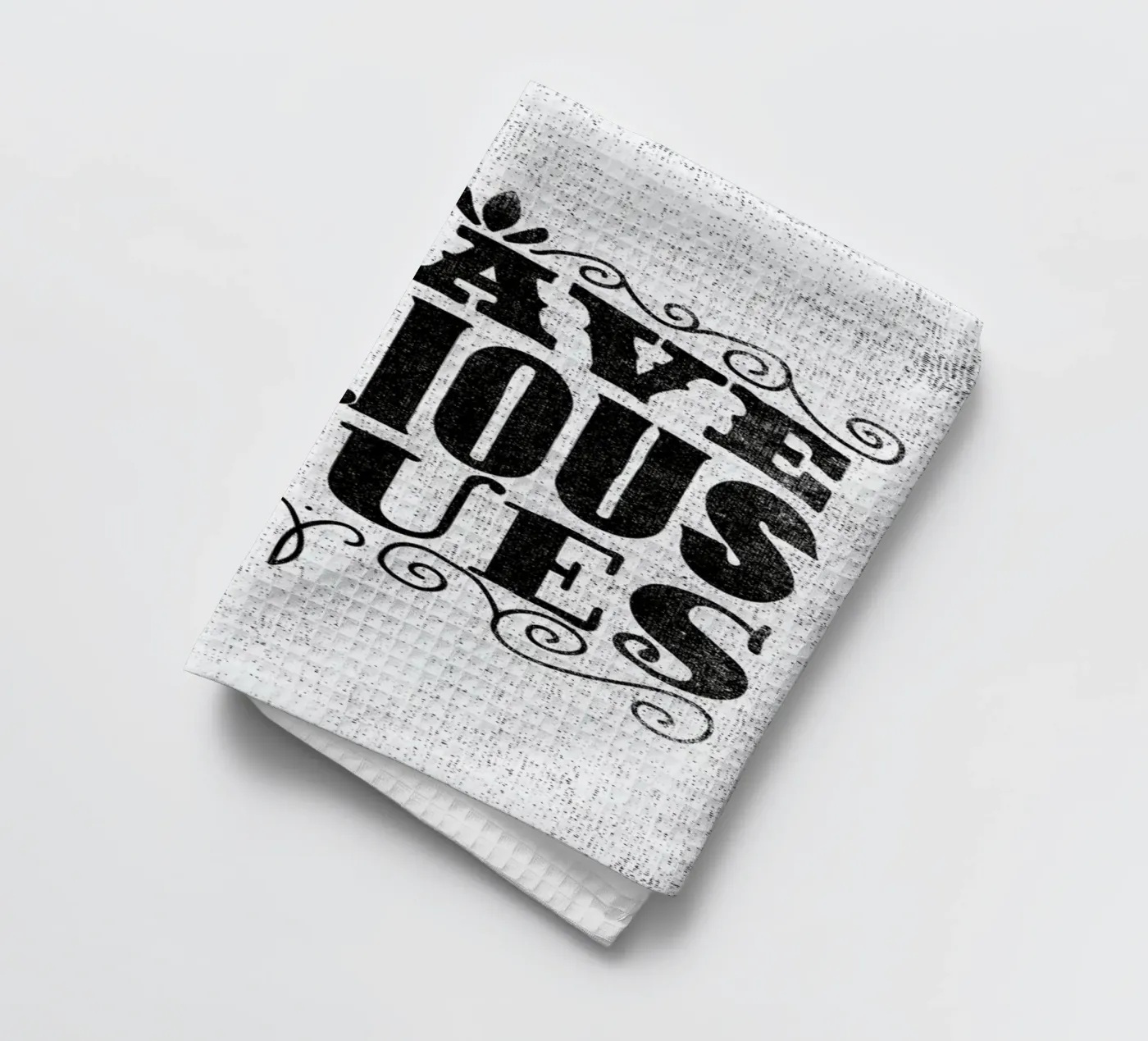 serious issues tea towel by Matthew Taylor Wilson