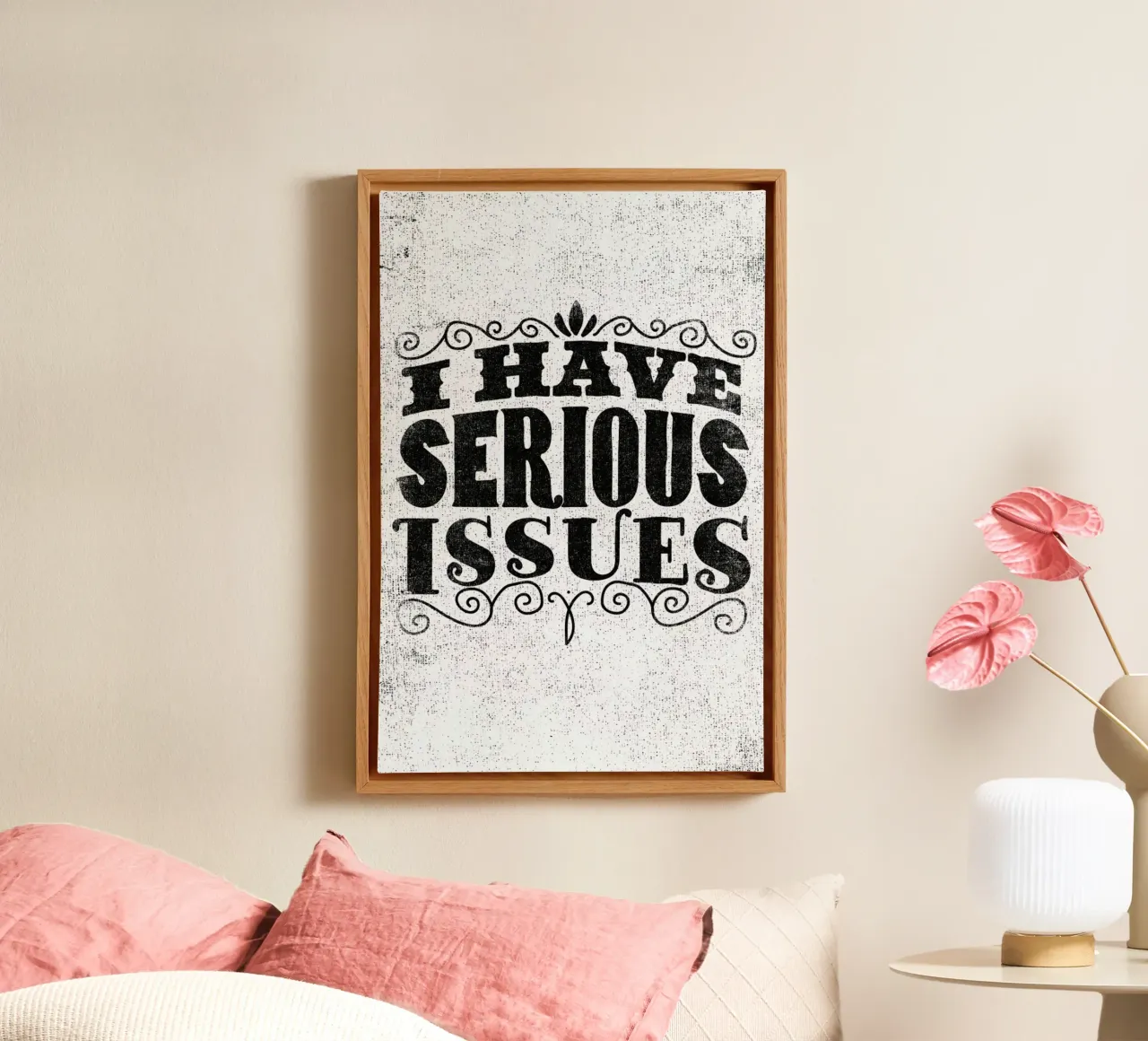 serious issues tela con Cornice a cassetta da Matthew Taylor Wilson