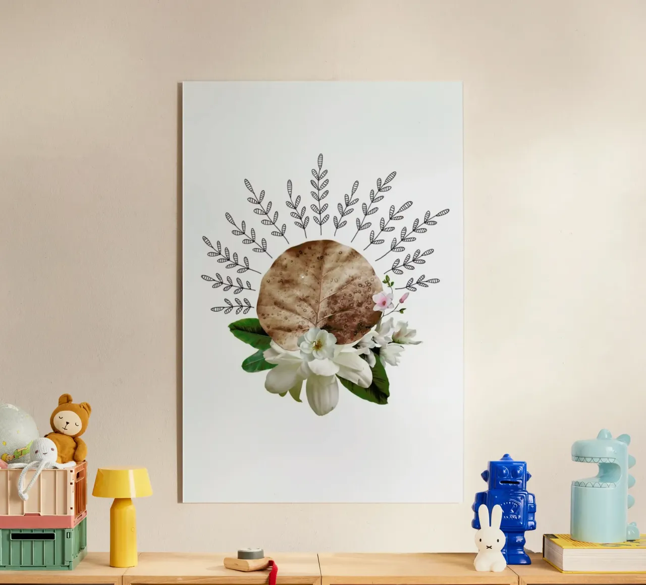 Dried Leaf 03 Collage plexiglass da Miles of Light