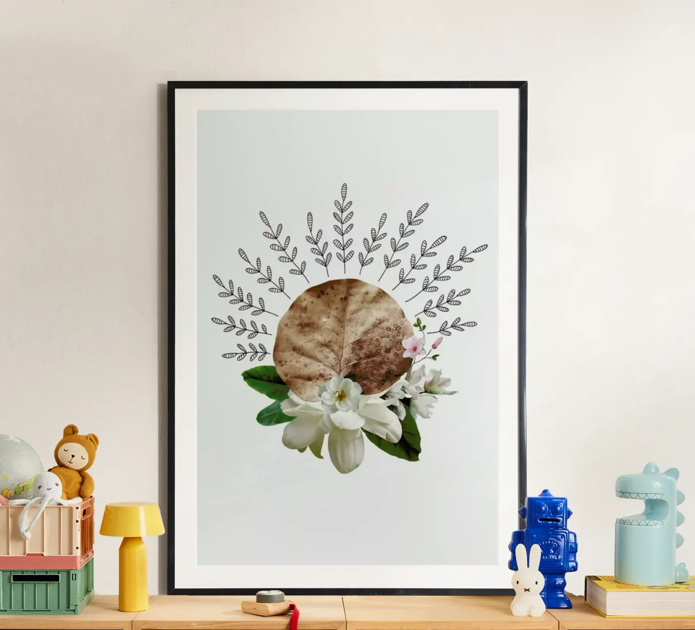 Dried Leaf 03 Collage poster da Miles of Light