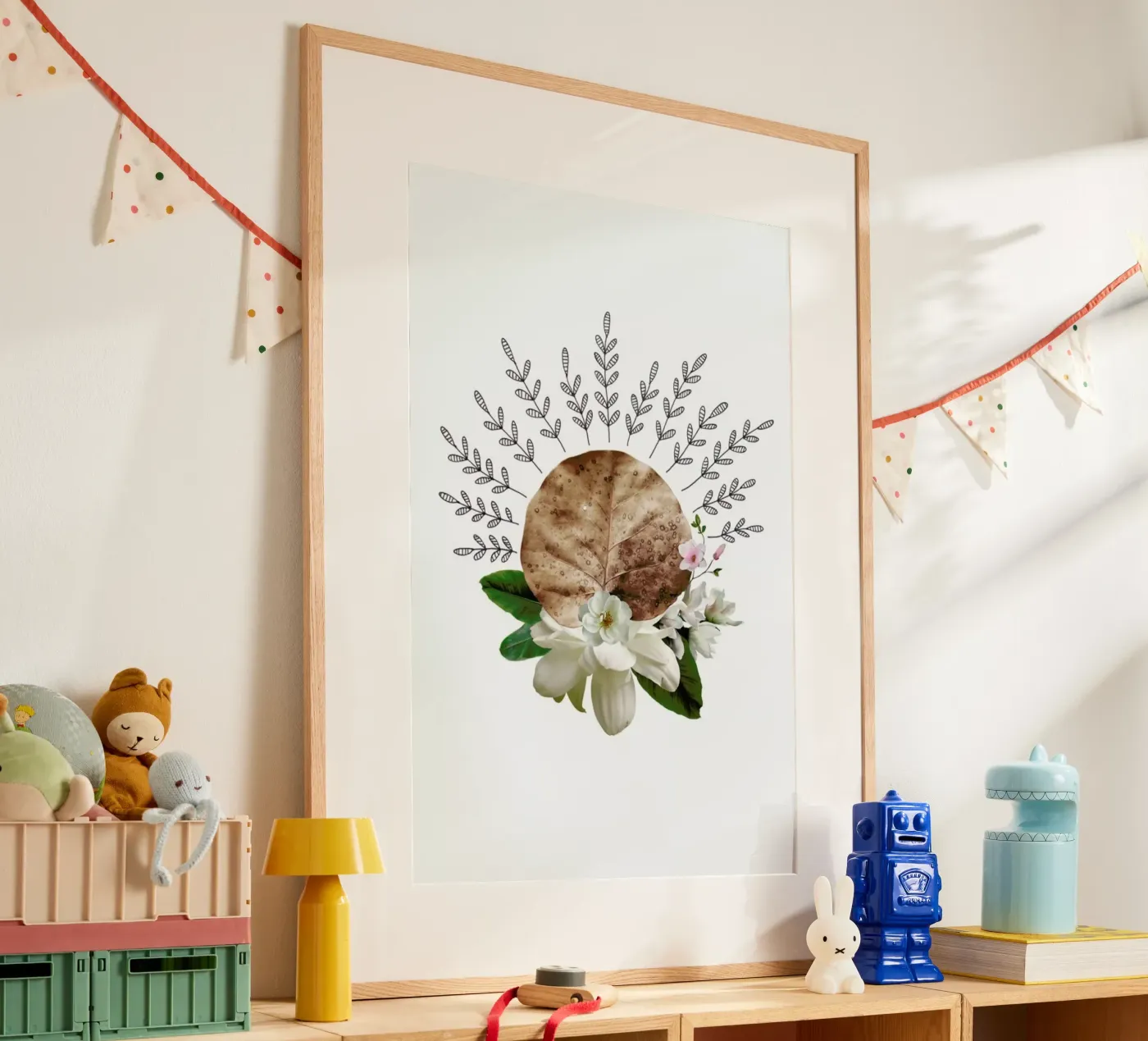 Dried Leaf 03 Collage poster da Miles of Light