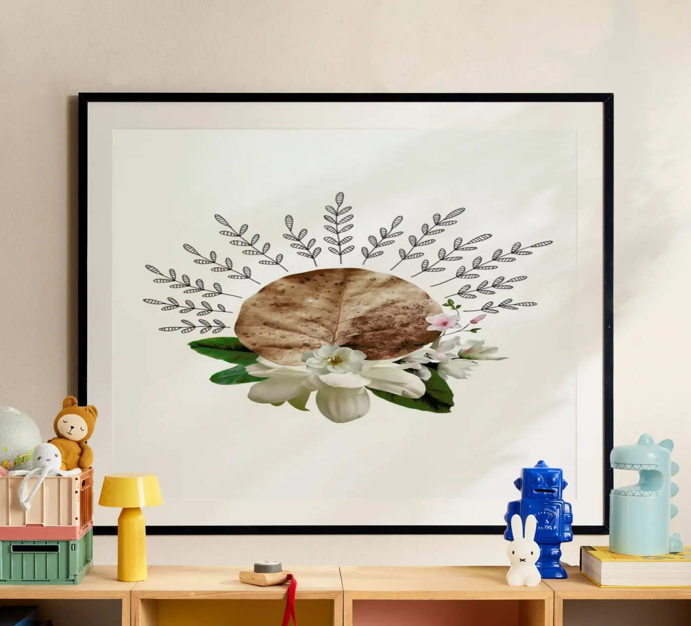 Dried Leaf 03 Collage poster da Miles of Light