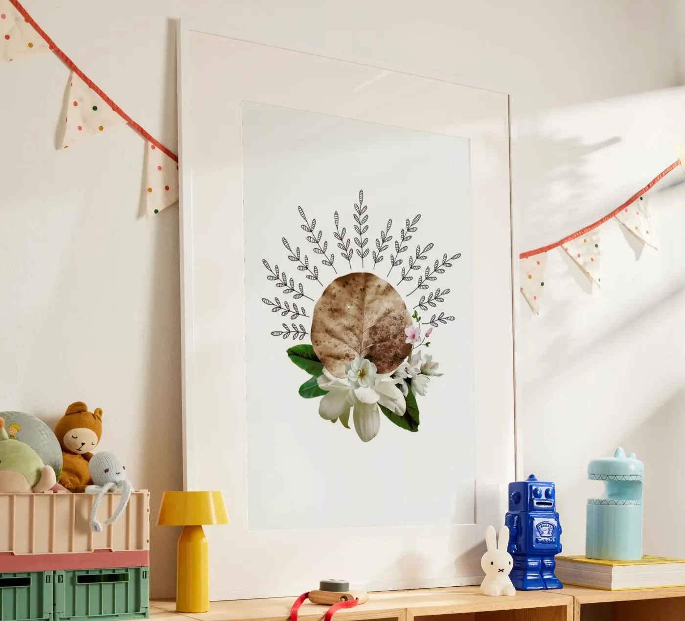 Dried Leaf 03 Collage poster da Miles of Light