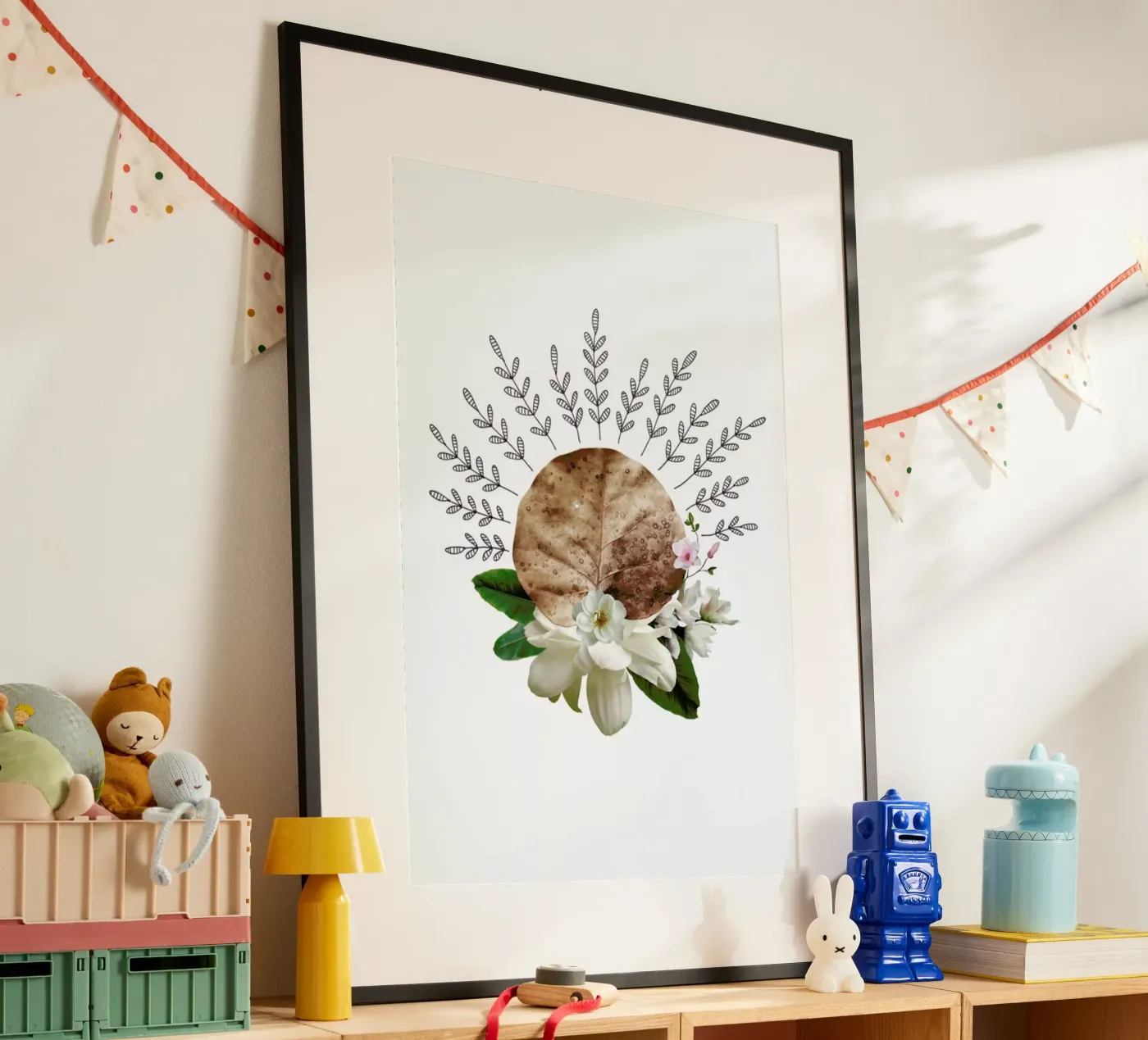 Dried Leaf 03 Collage poster da Miles of Light