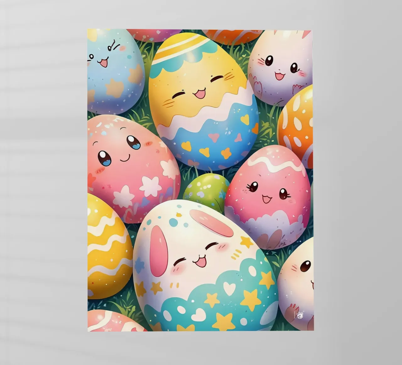 Cute Easter Egg Pattern Backlit Folie von LM2Kone