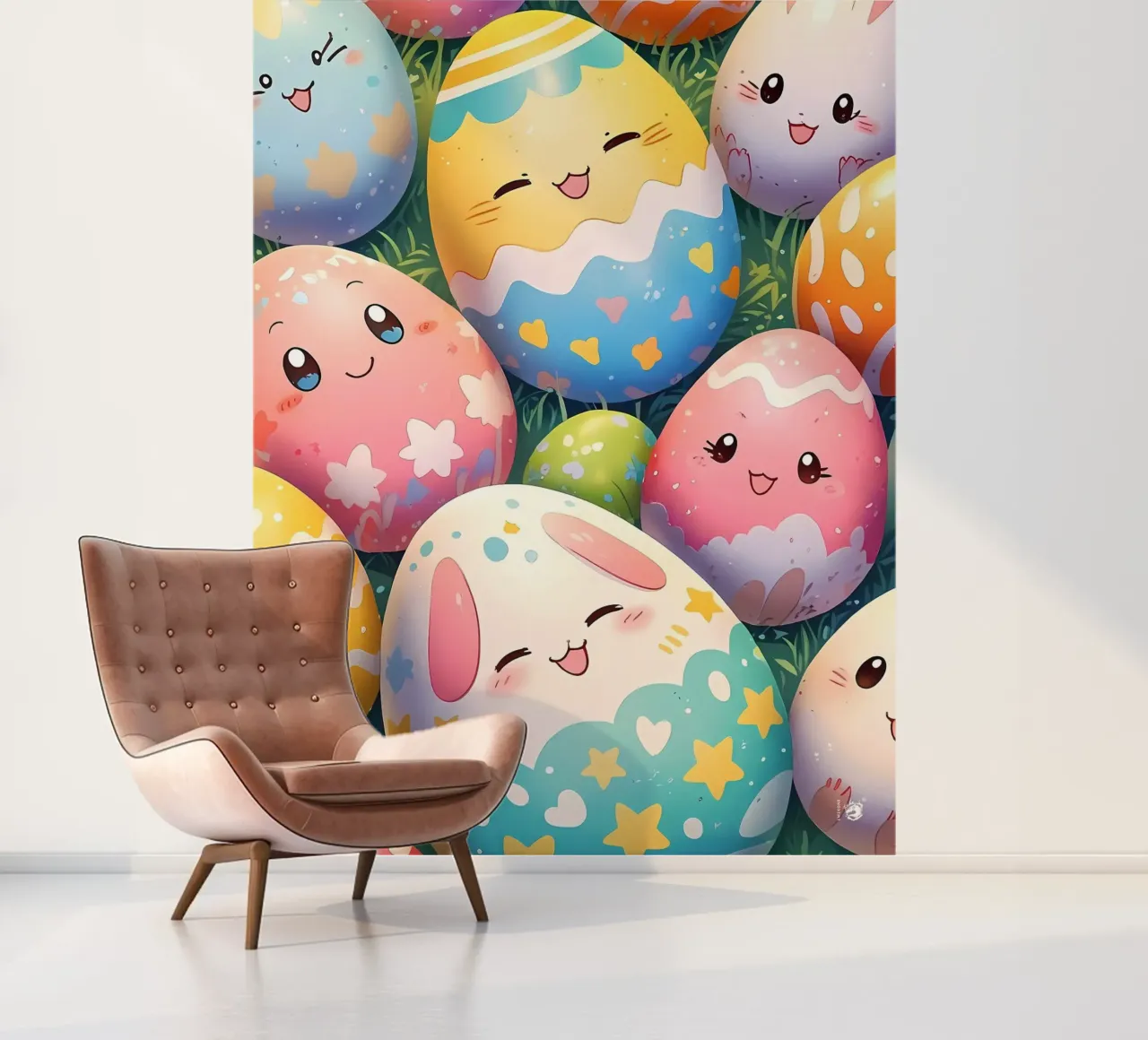 Cute Easter Egg Pattern photo wallpaper by LM2Kone