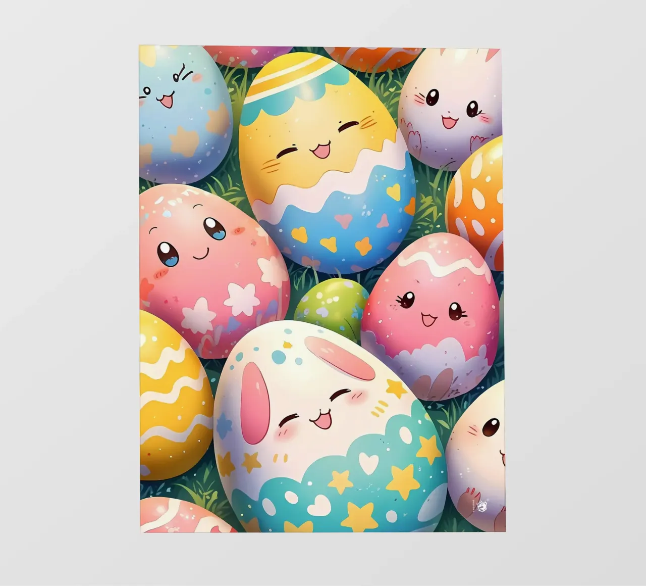 Cute Easter Egg Pattern photo wallpaper by LM2Kone