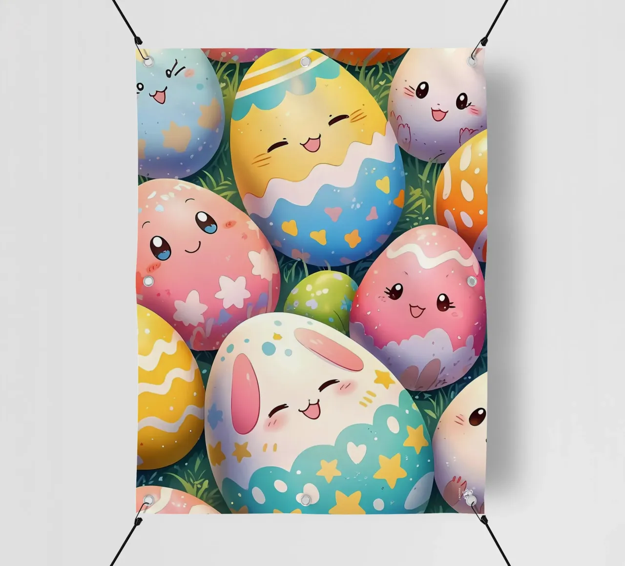 Cute Easter Egg Pattern pvc cover by LM2Kone