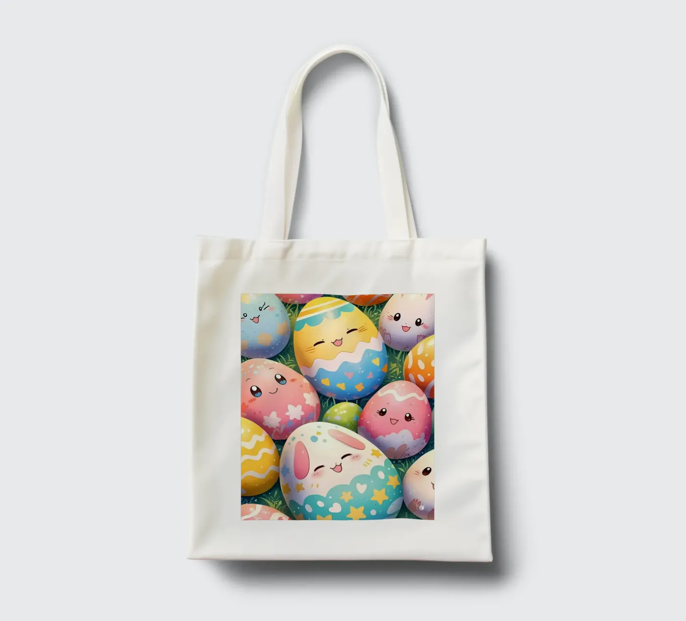 Motivo dell'uovo di Pasqua borsa in juta da LM2Kone