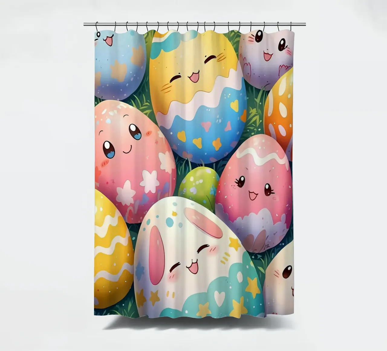 Cute Easter Egg Pattern shower curtain by LM2Kone