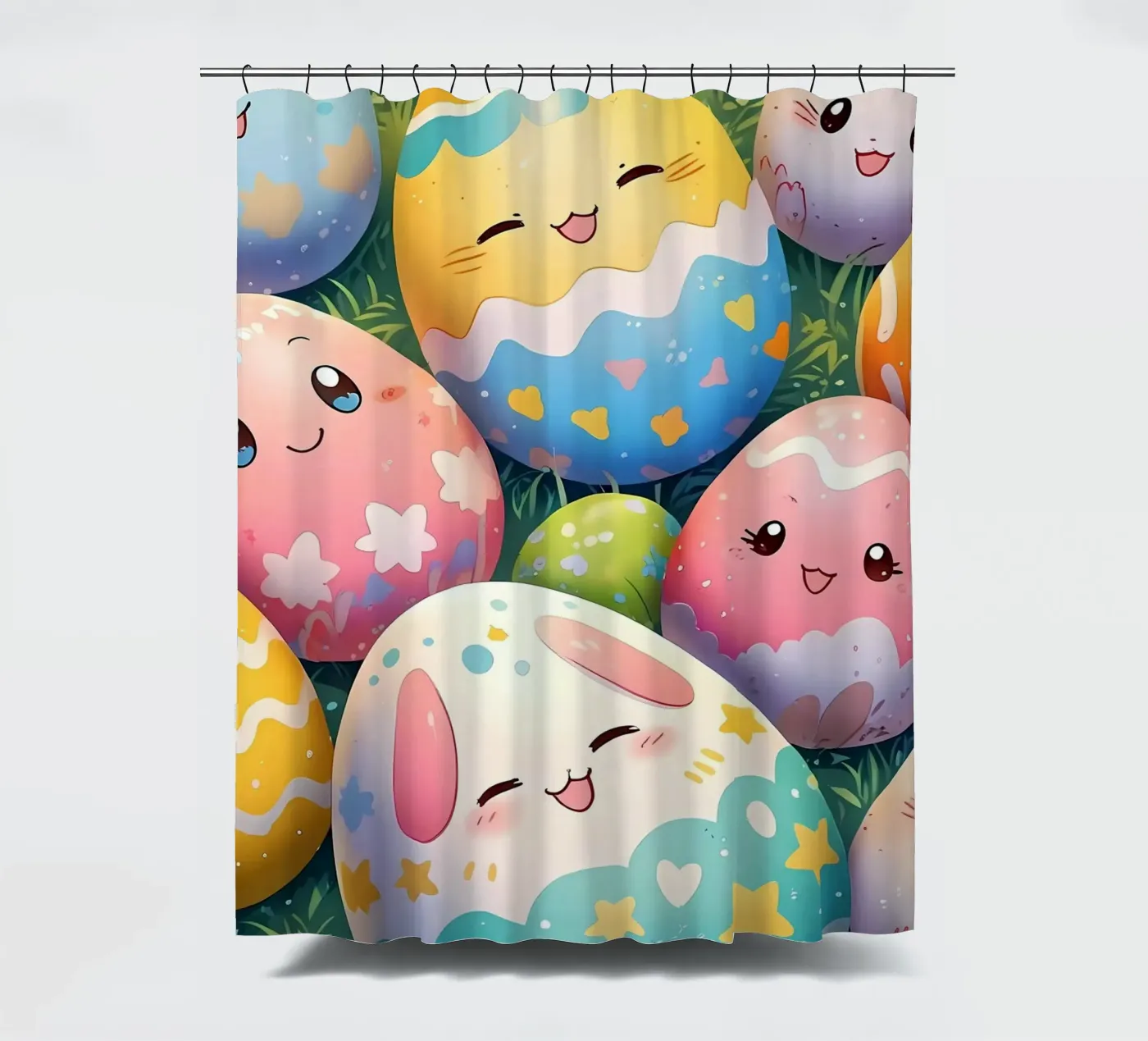 Cute Easter Egg Pattern Duschvorhang von LM2Kone