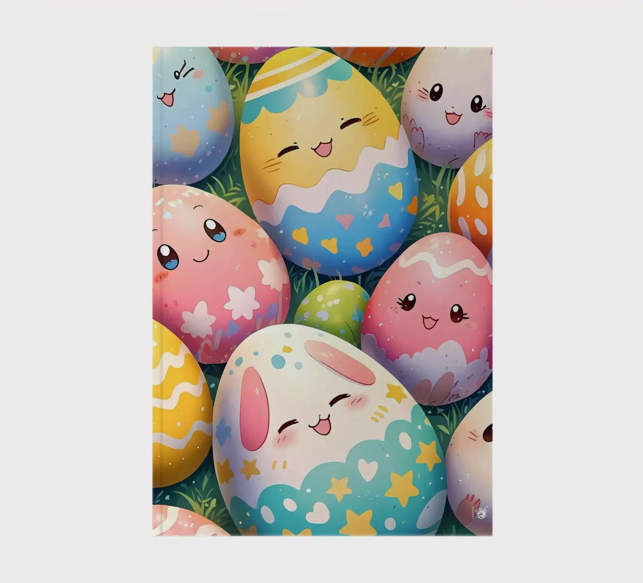 Cute Easter Egg Pattern notebook by LM2Kone