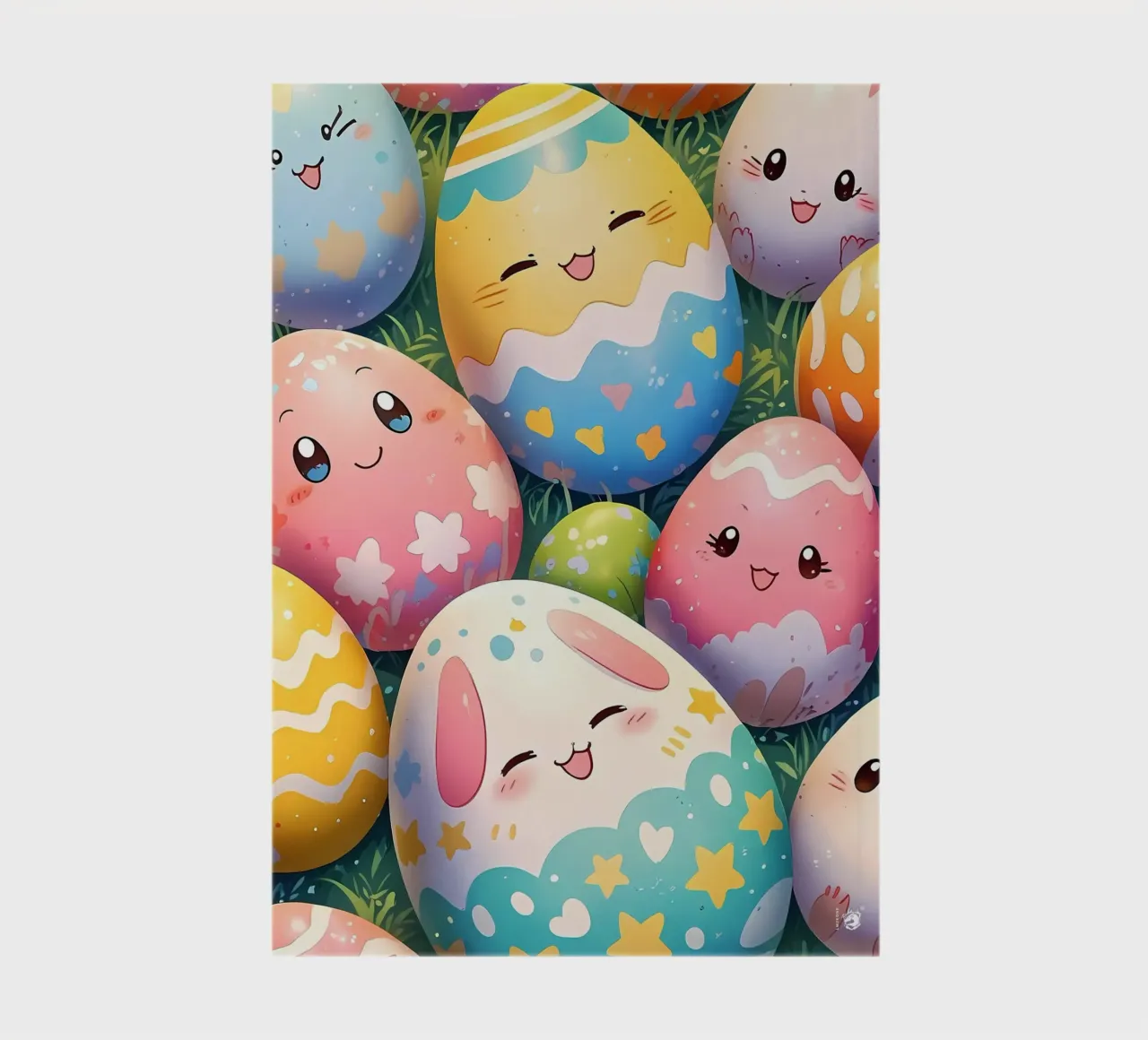 Cute Easter Egg Pattern notebook by LM2Kone