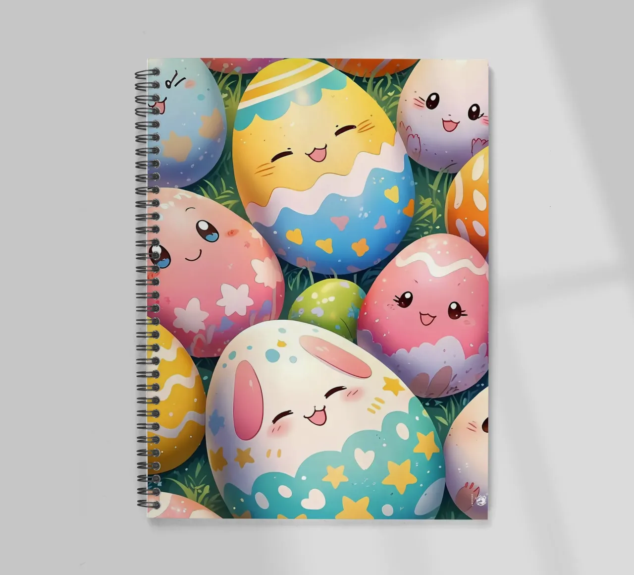 Cute Easter Egg Pattern spiral notebook by LM2Kone