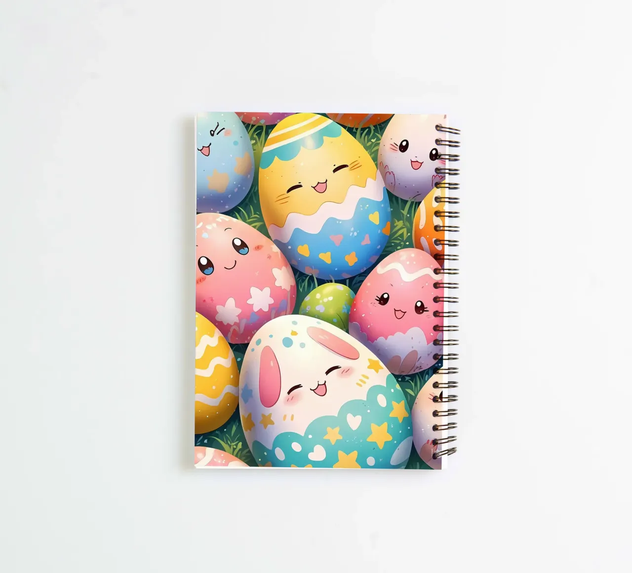 Cute Easter Egg Pattern spiral notebook by LM2Kone