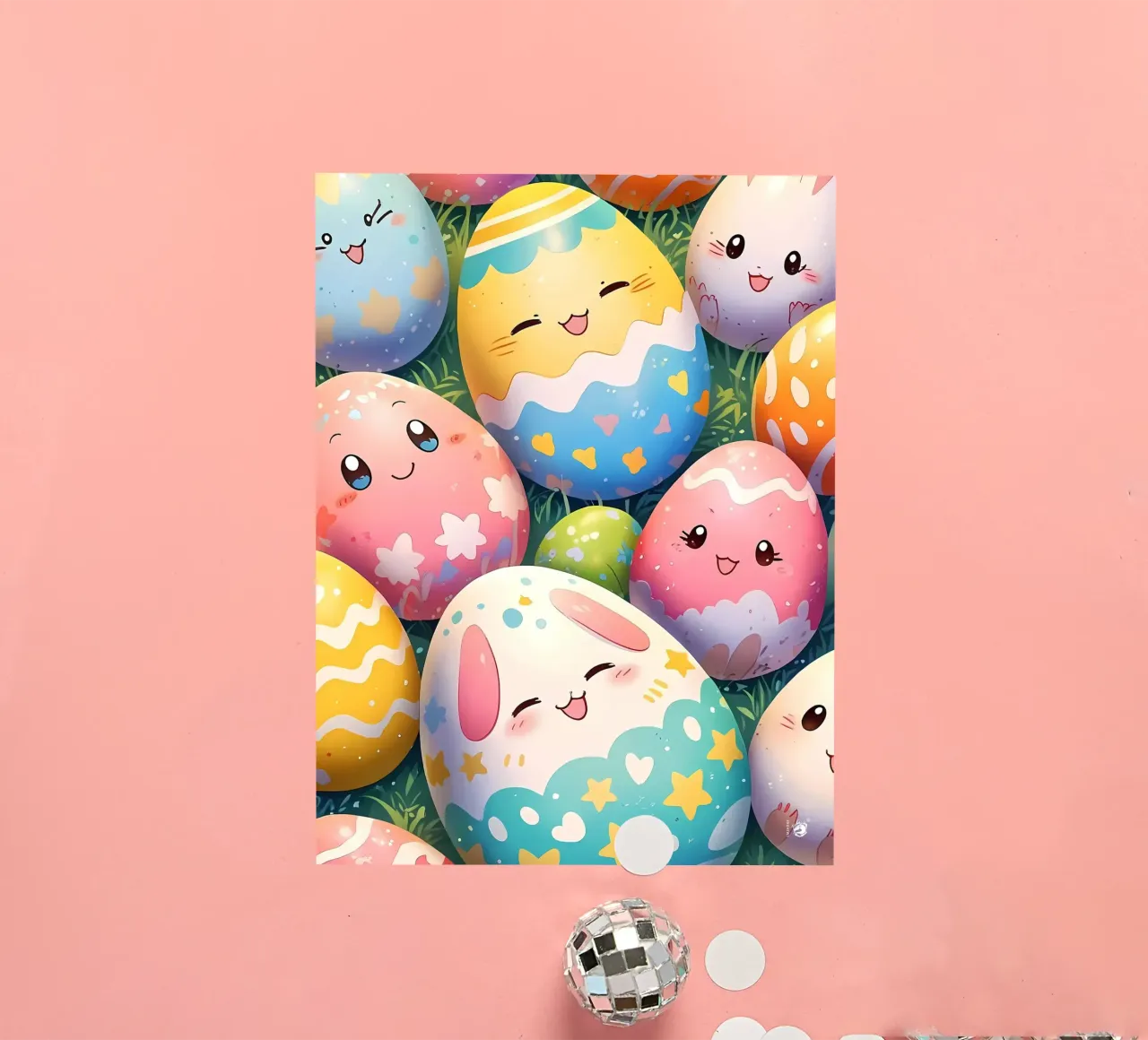 Cute Easter Egg Pattern sticker by LM2Kone