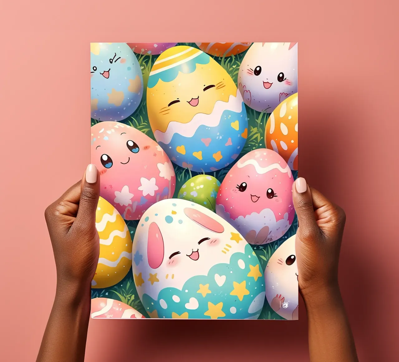 Cute Easter Egg Pattern sticker sheet by LM2Kone
