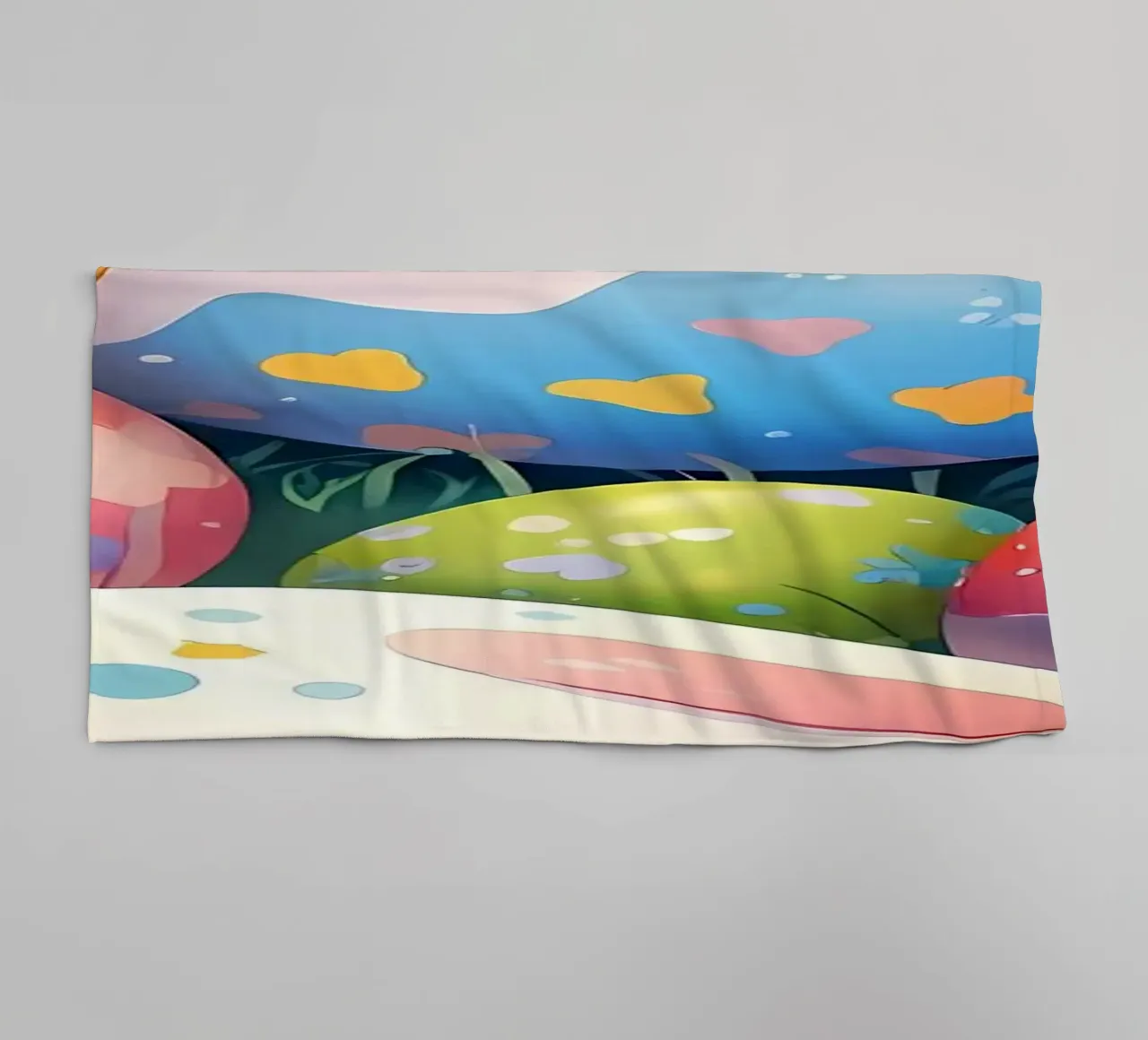 Cute Easter Egg Pattern towel by LM2Kone