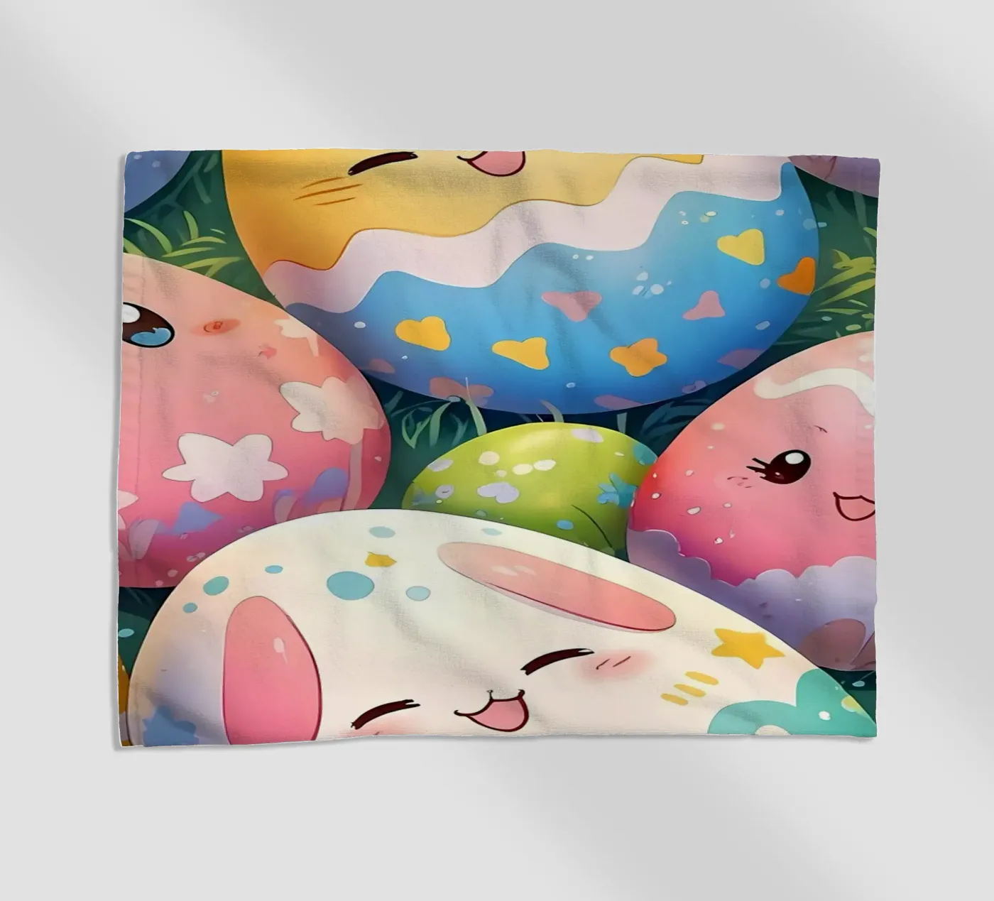 Cute Easter Egg Pattern Strandtuch von LM2Kone