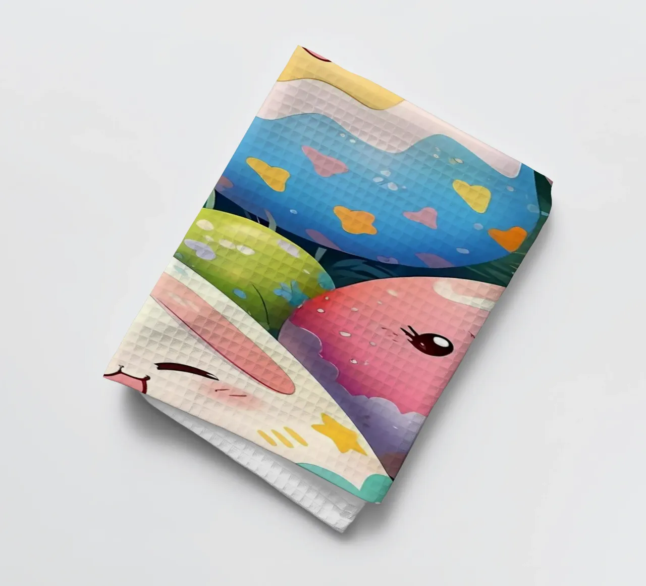 Cute Easter Egg Pattern tea towel by LM2Kone