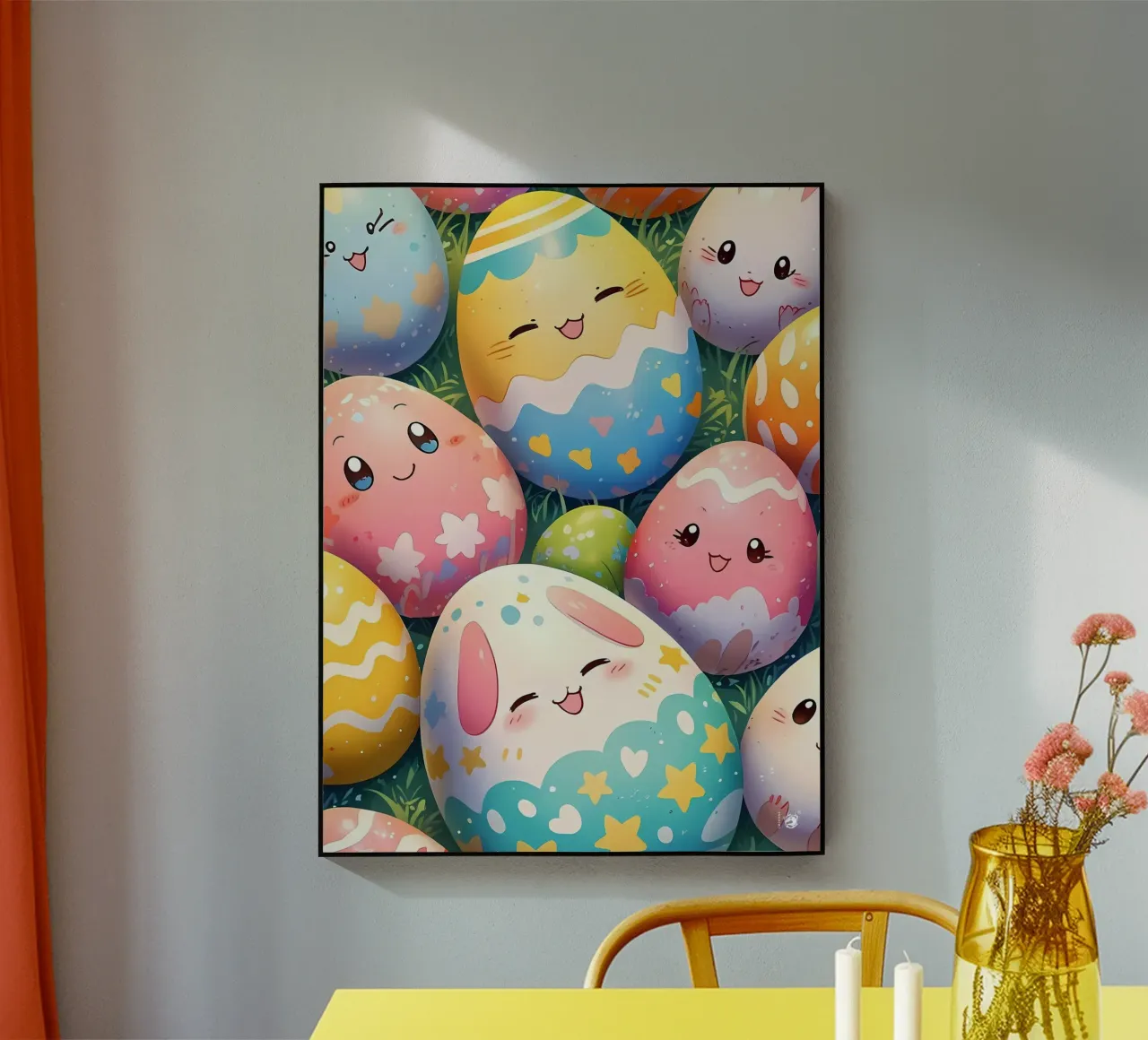 Cute Easter Egg Pattern acrylic glass by LM2Kone