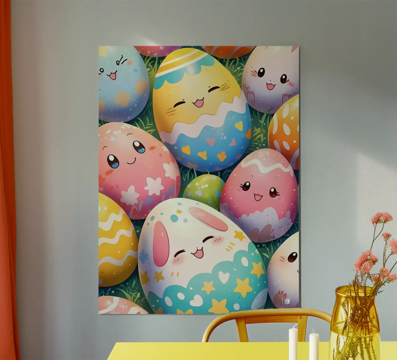 Cute Easter Egg Pattern poster by LM2Kone