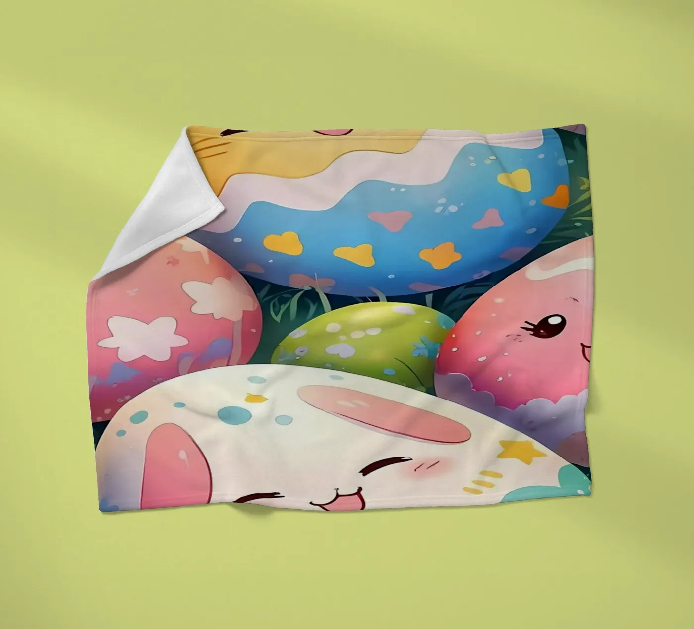 Cute Easter Egg Pattern plaid polaire de LM2Kone