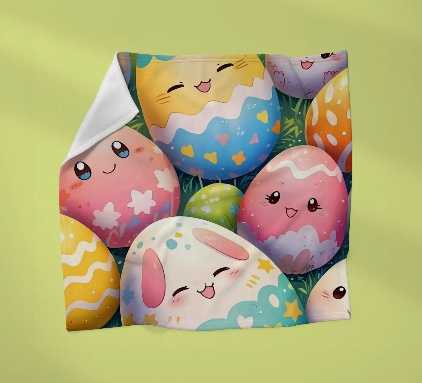 Cute Easter Egg Pattern plaid polaire de LM2Kone