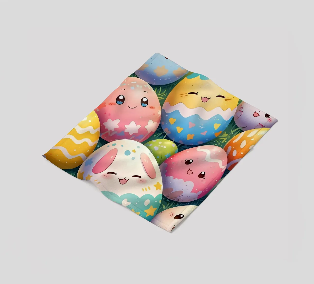 Cute Easter Egg Pattern fleece blanket by LM2Kone