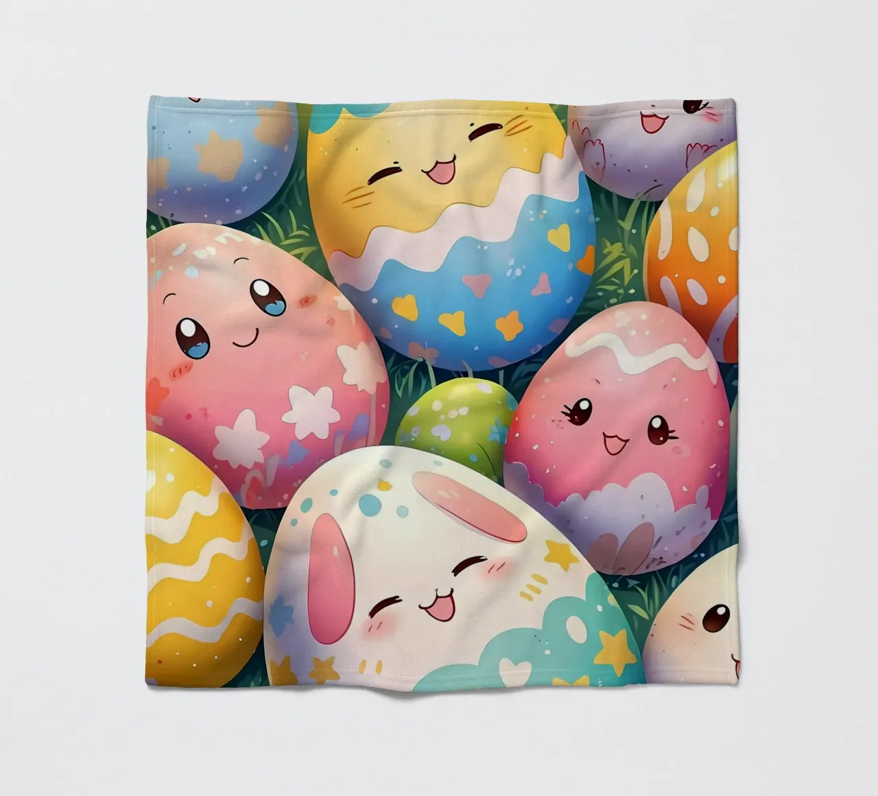 Cute Easter Egg Pattern fleece blanket by LM2Kone