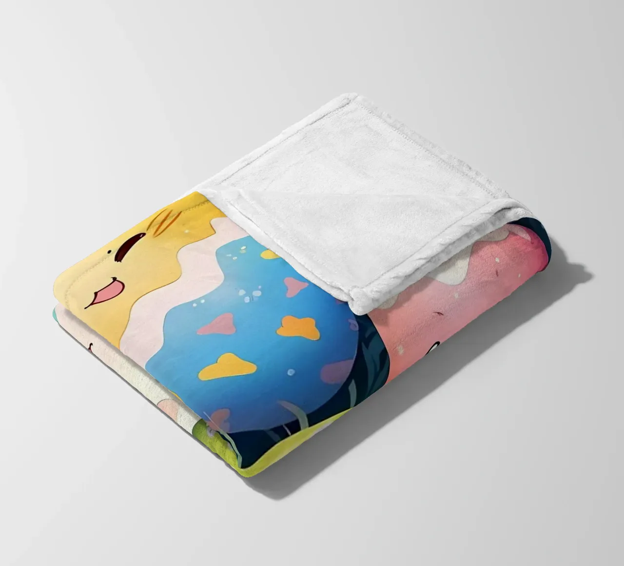 Cute Easter Egg Pattern fleece blanket by LM2Kone