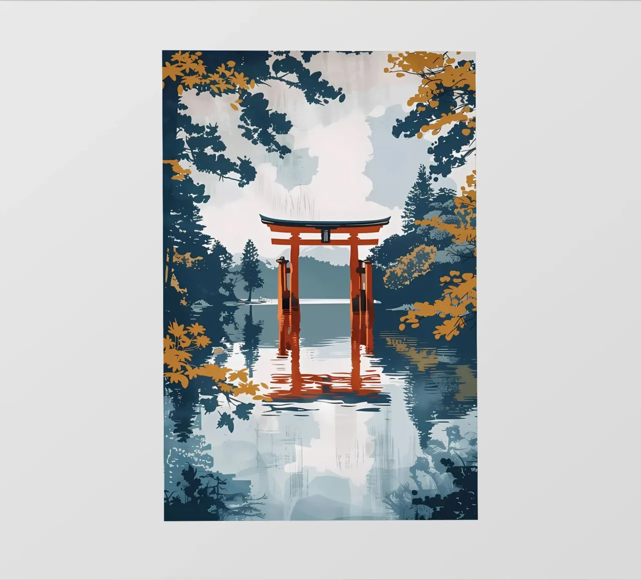 Poster d'arte minimalista 496 telo in pvc da ahmiaLodri