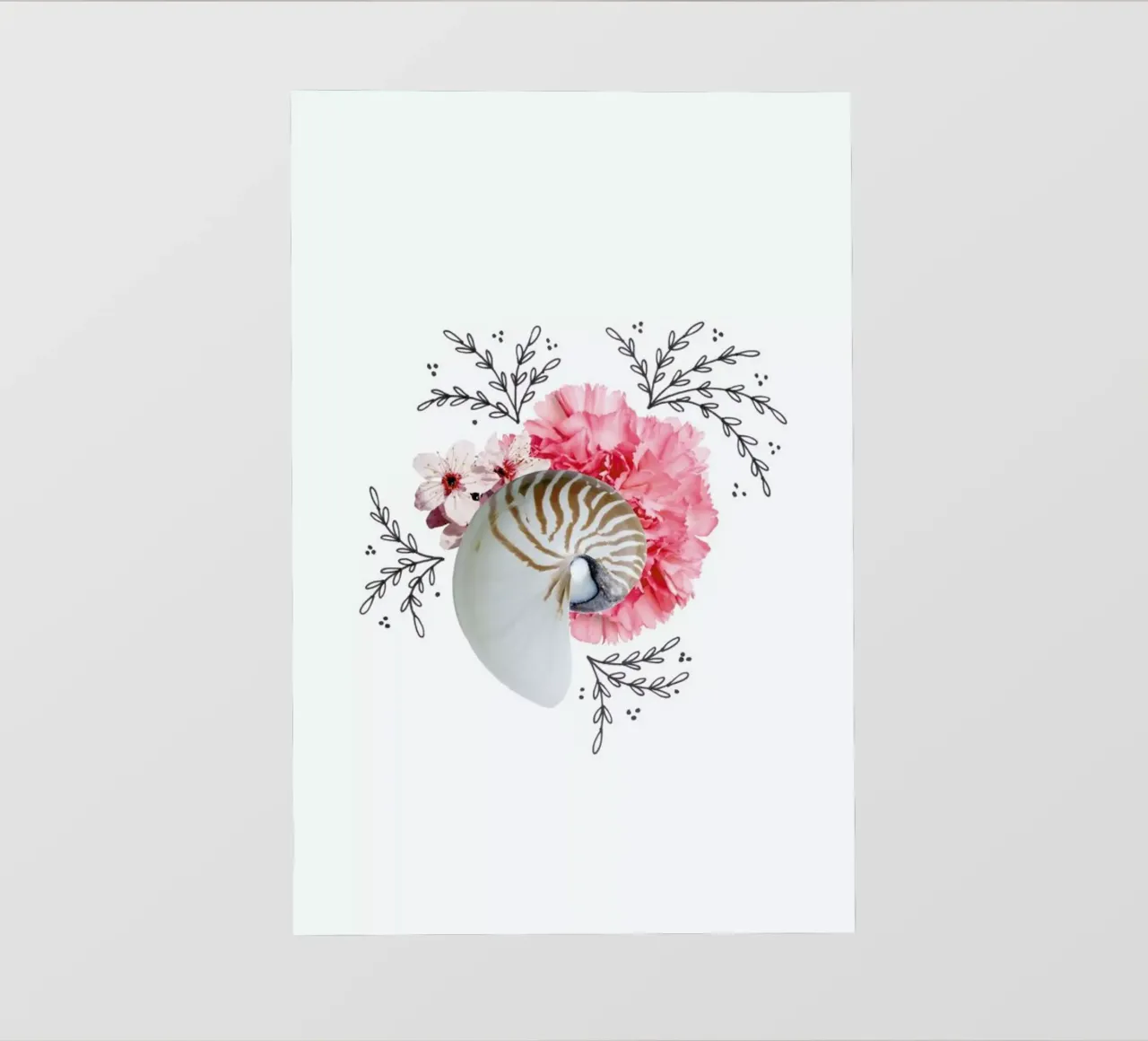 Snail Collage telo in pvc da Miles of Light