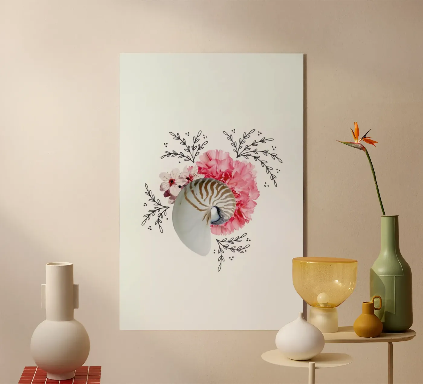 Snail Collage plexiglass da Miles of Light