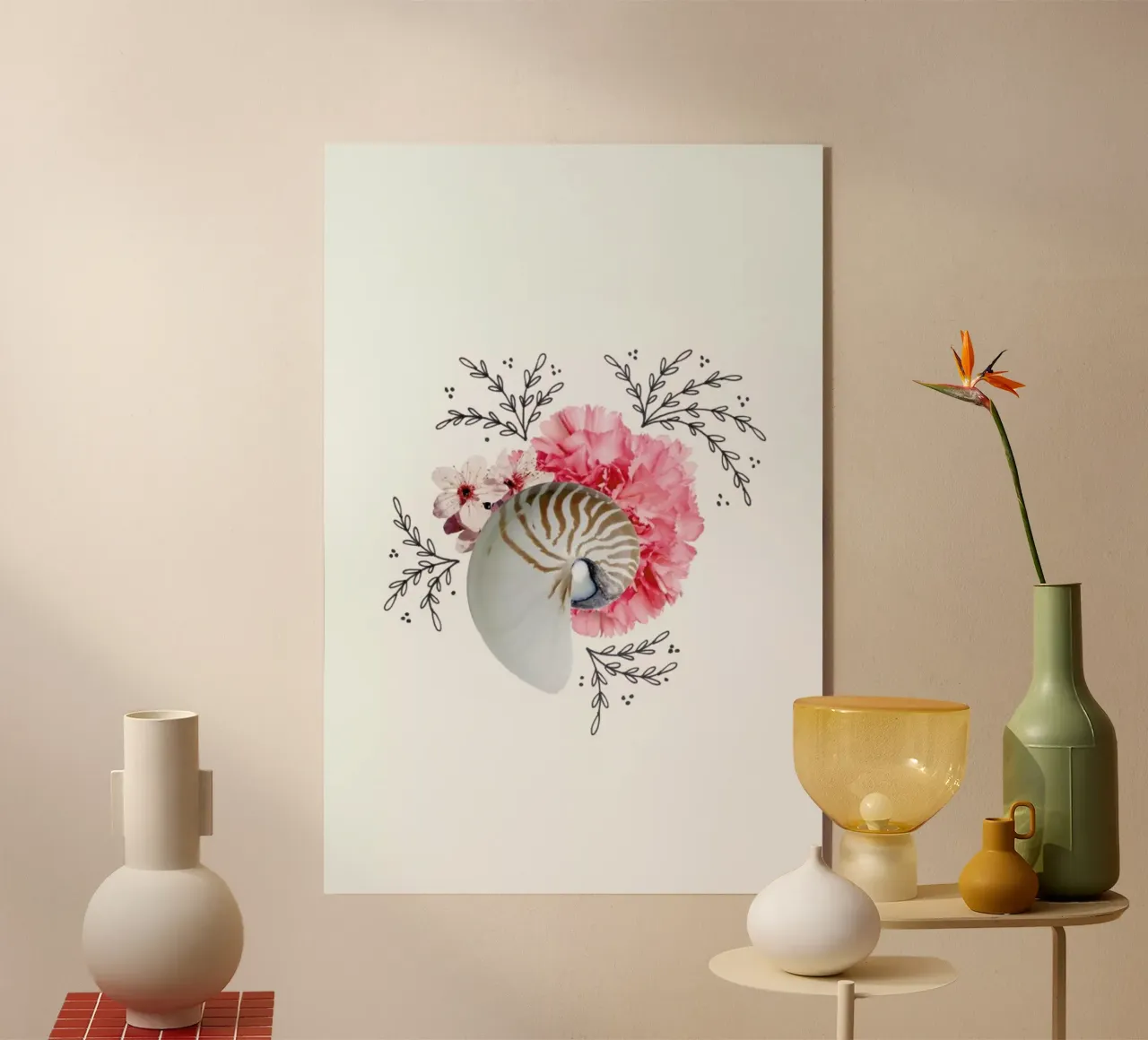 Snail Collage plexiglass da Miles of Light