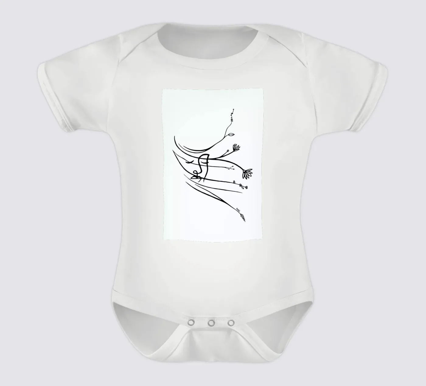 Wind Kurzarm Babybody von Ninhol