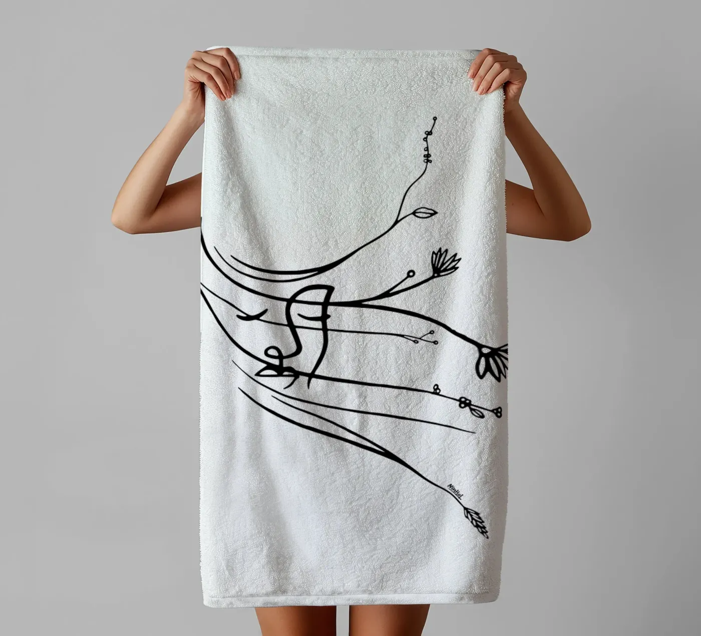 Wind badhanddoek van Ninhol