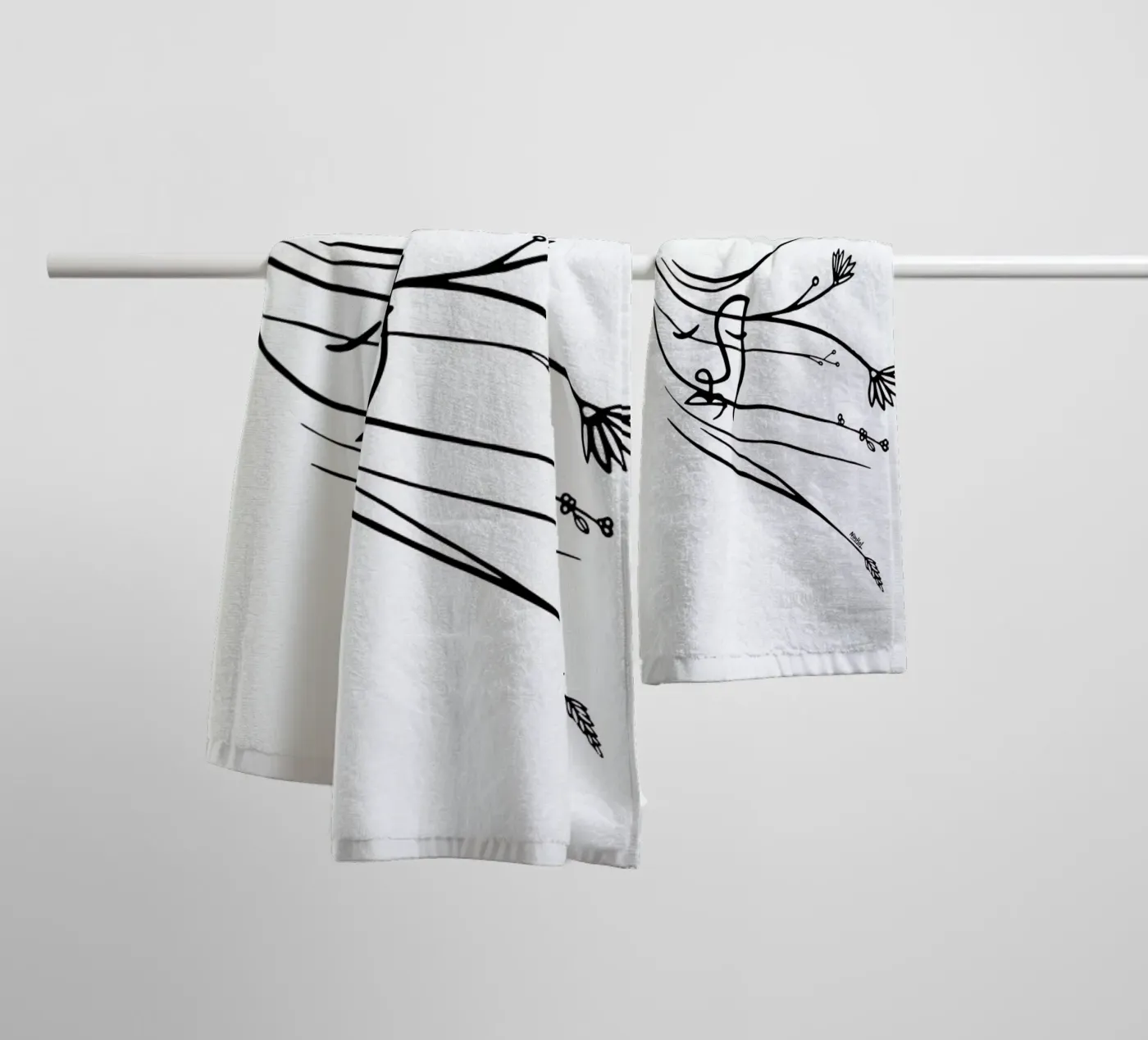 Wind badhanddoek van Ninhol