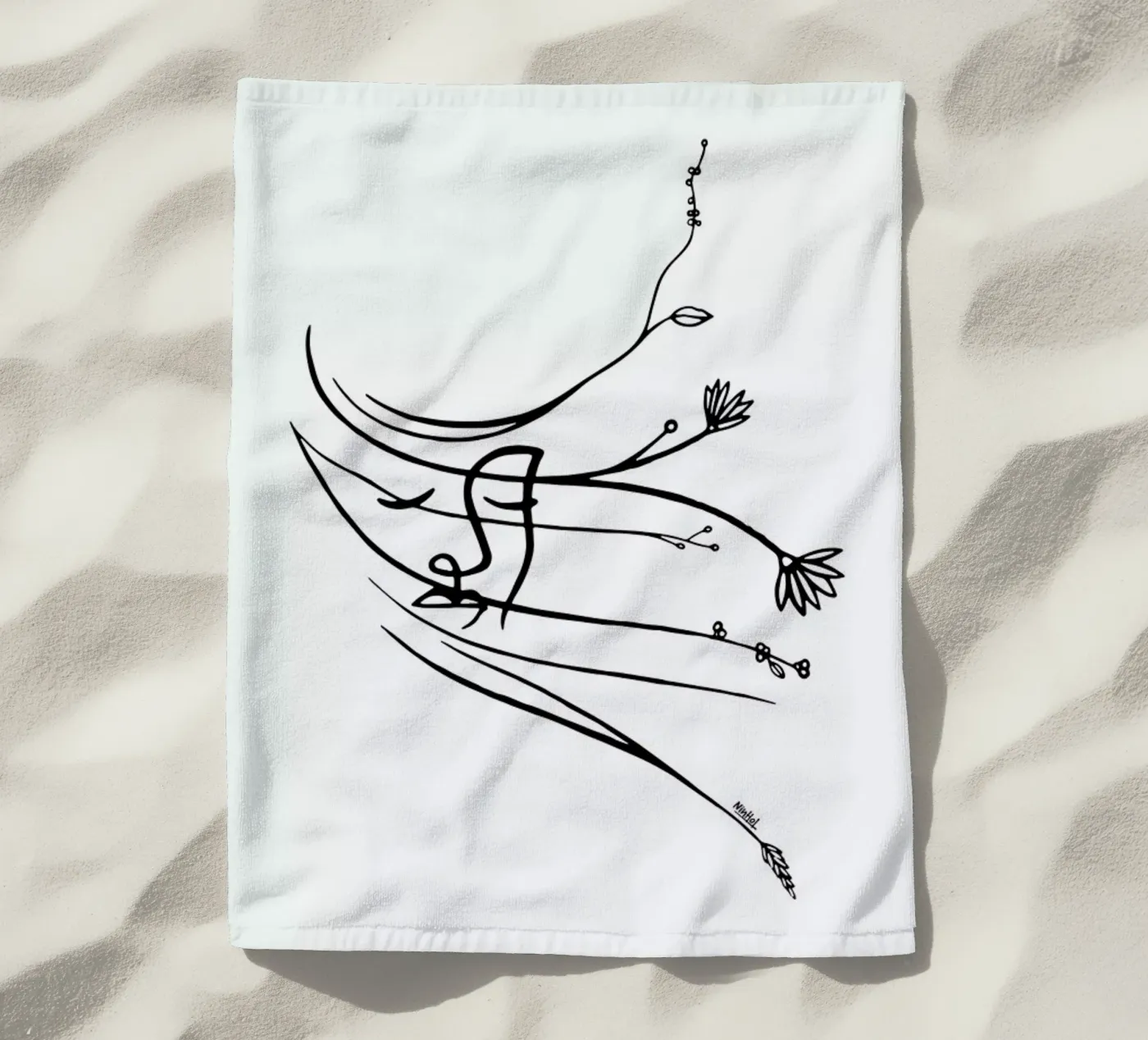 Wind strandhanddoek van Ninhol