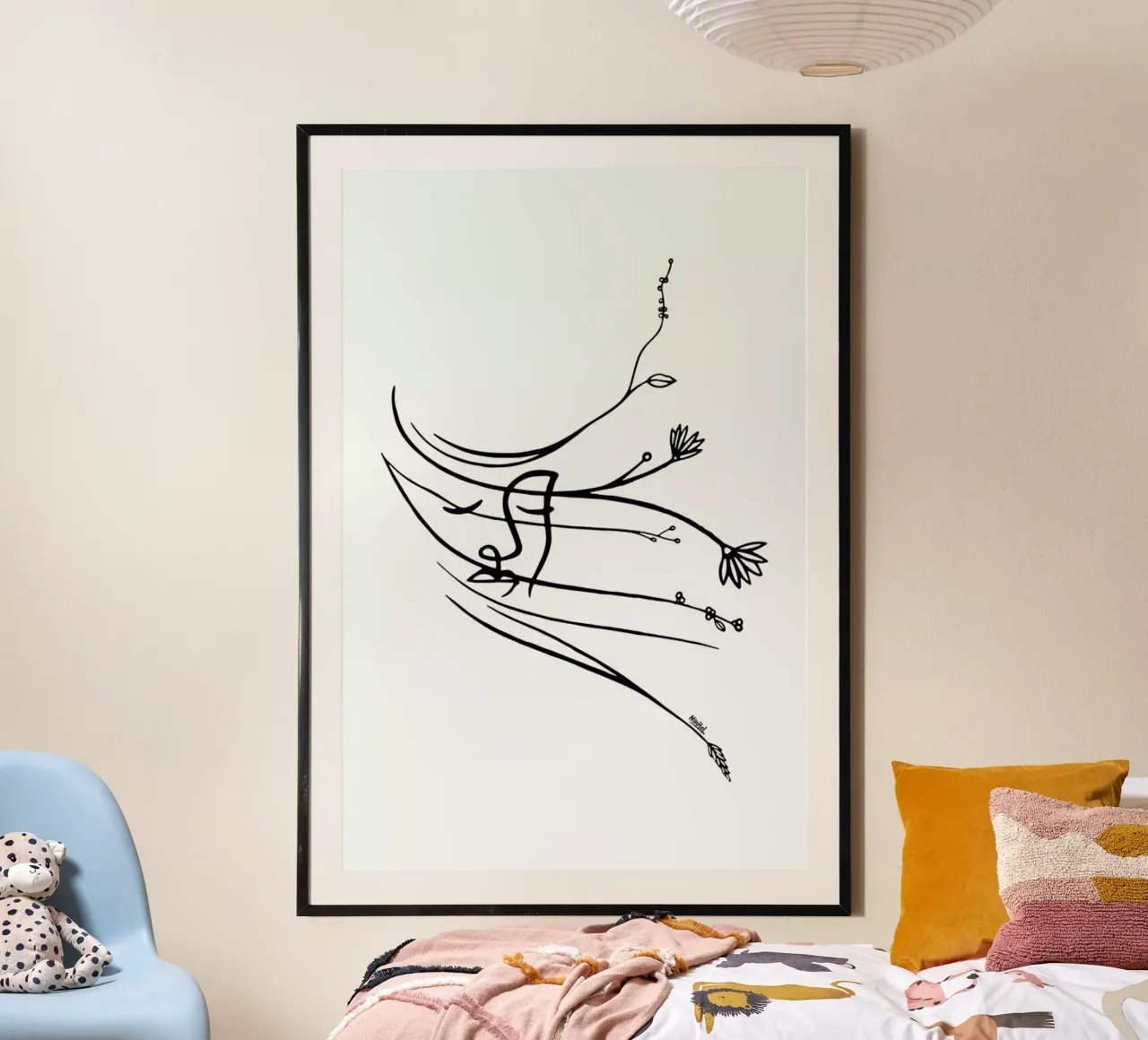 Wind poster con telaio in alluminio da Ninhol