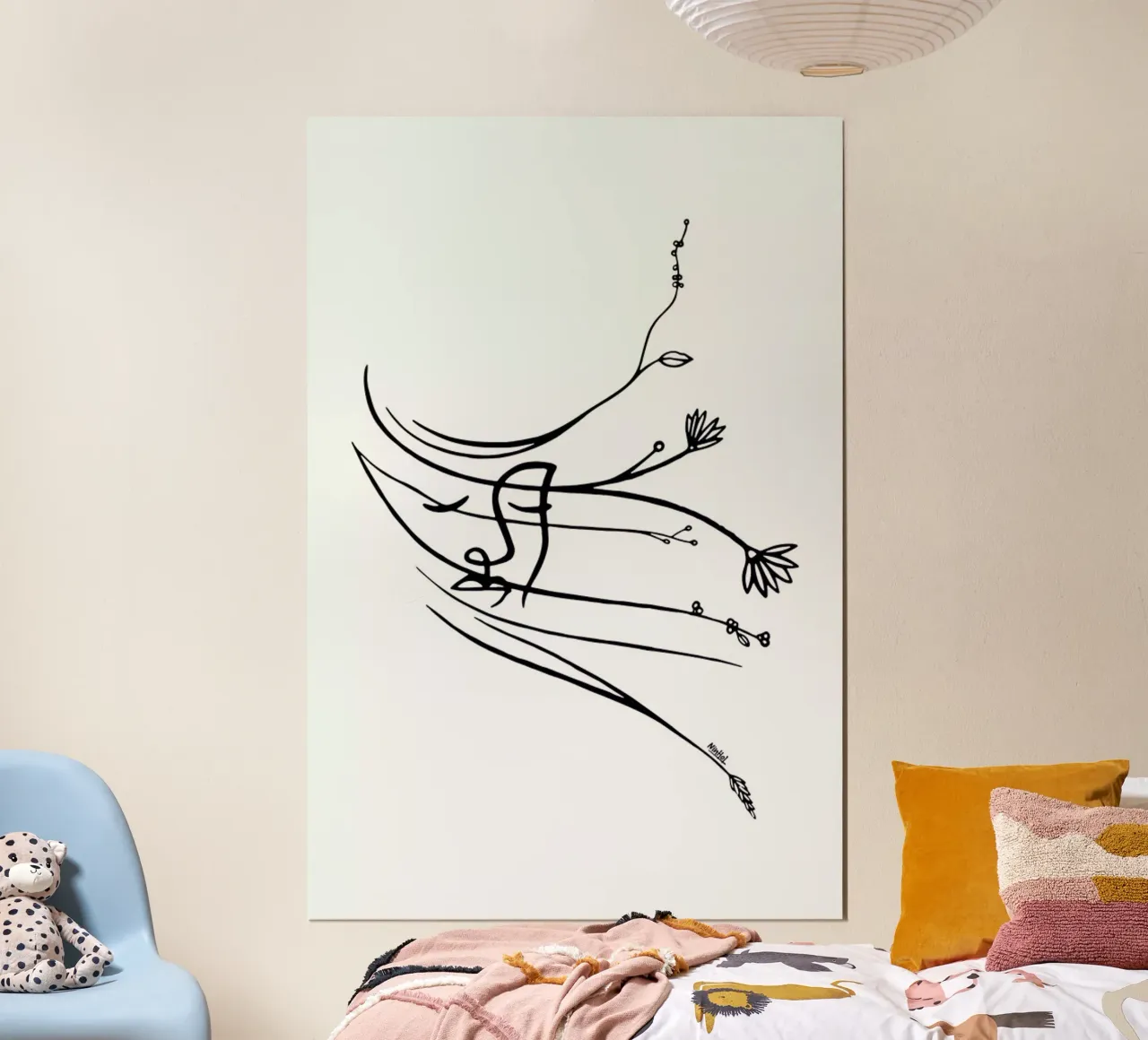 Wind poster con telaio in alluminio da Ninhol