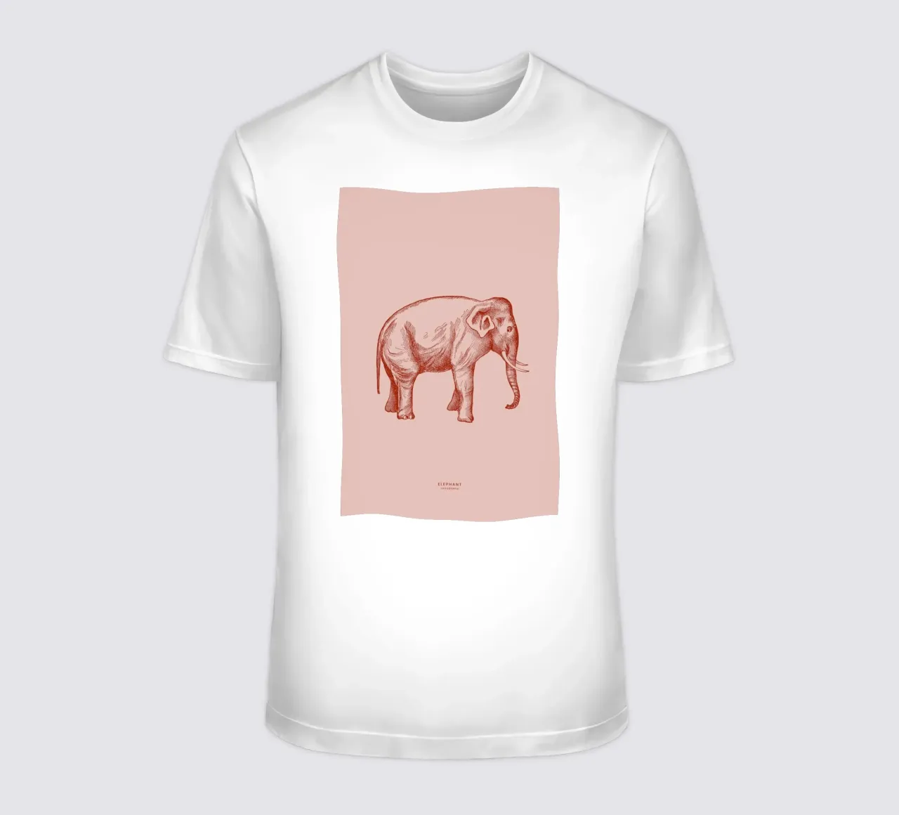 Elephant Pink t-shirt by Flora & Fauna
