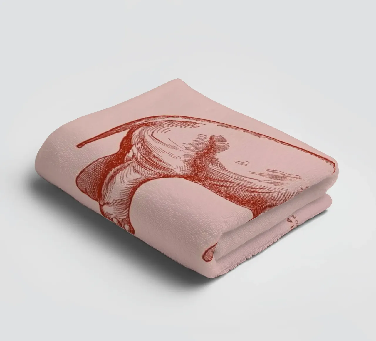 Elephant Pink asciugamano da bagno da Flora & Fauna