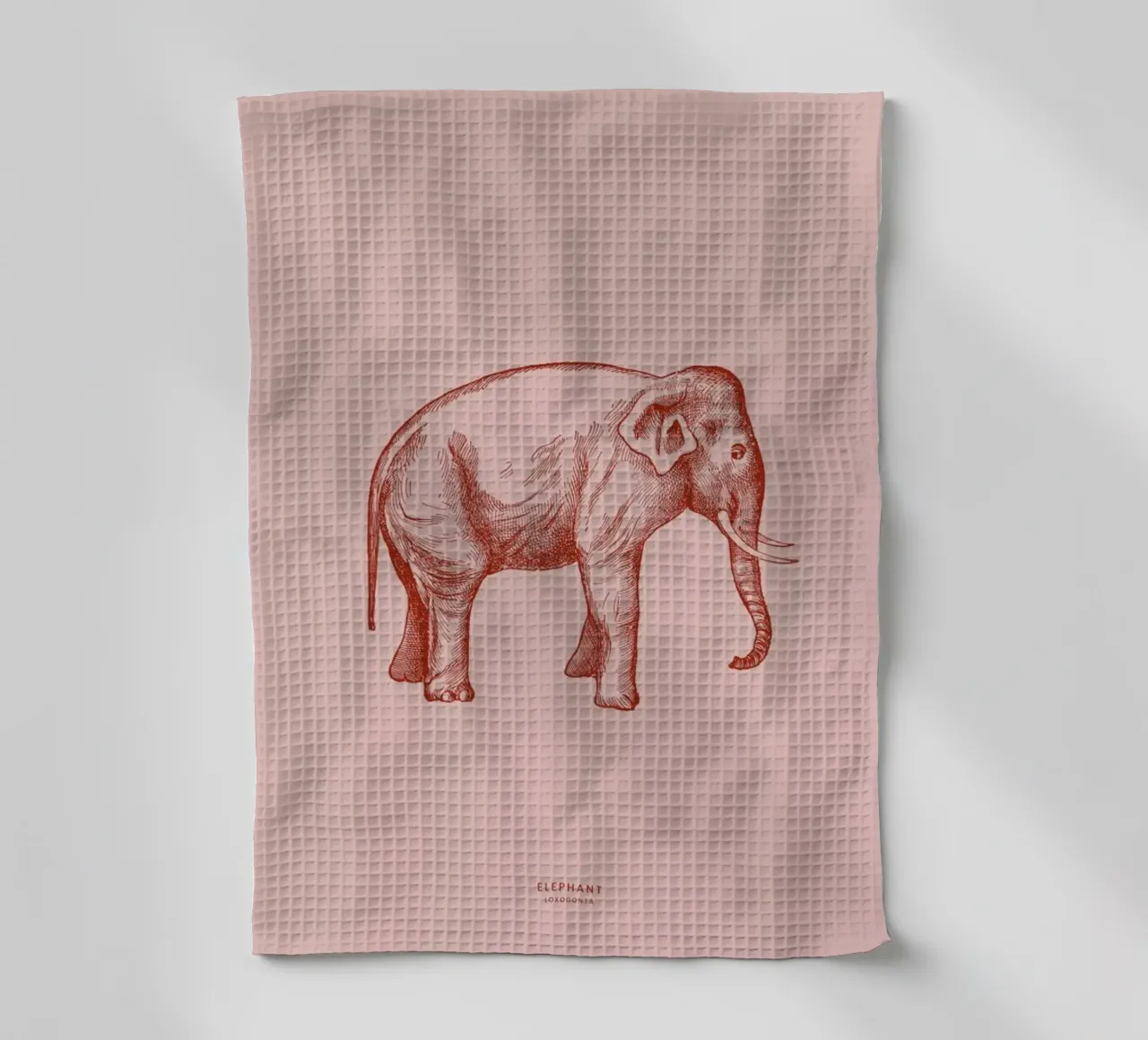 Elephant Pink canovaccio da cucina da Flora & Fauna