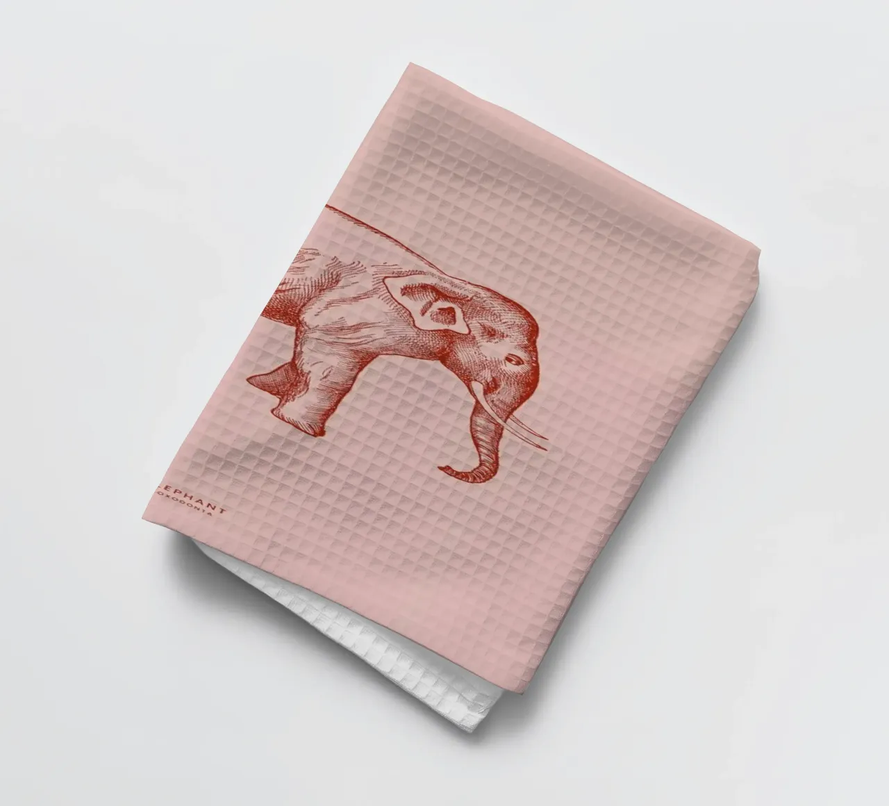 Elephant Pink canovaccio da cucina da Flora & Fauna
