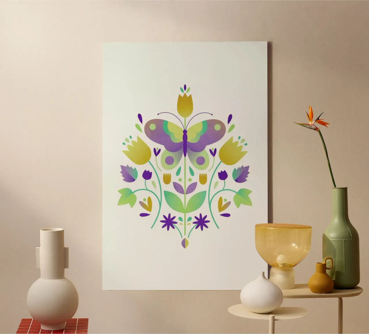 Harbingers Of Spring canvas met Baklijst van A Nordic Girl